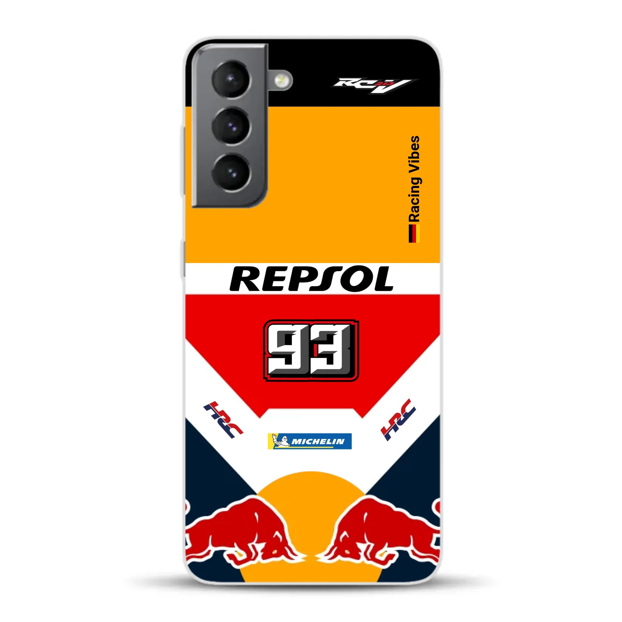 RC213V MotoGP Marc Márquez 2019 Champion Livery - Custodia per cellulare personalizzata per Samsung