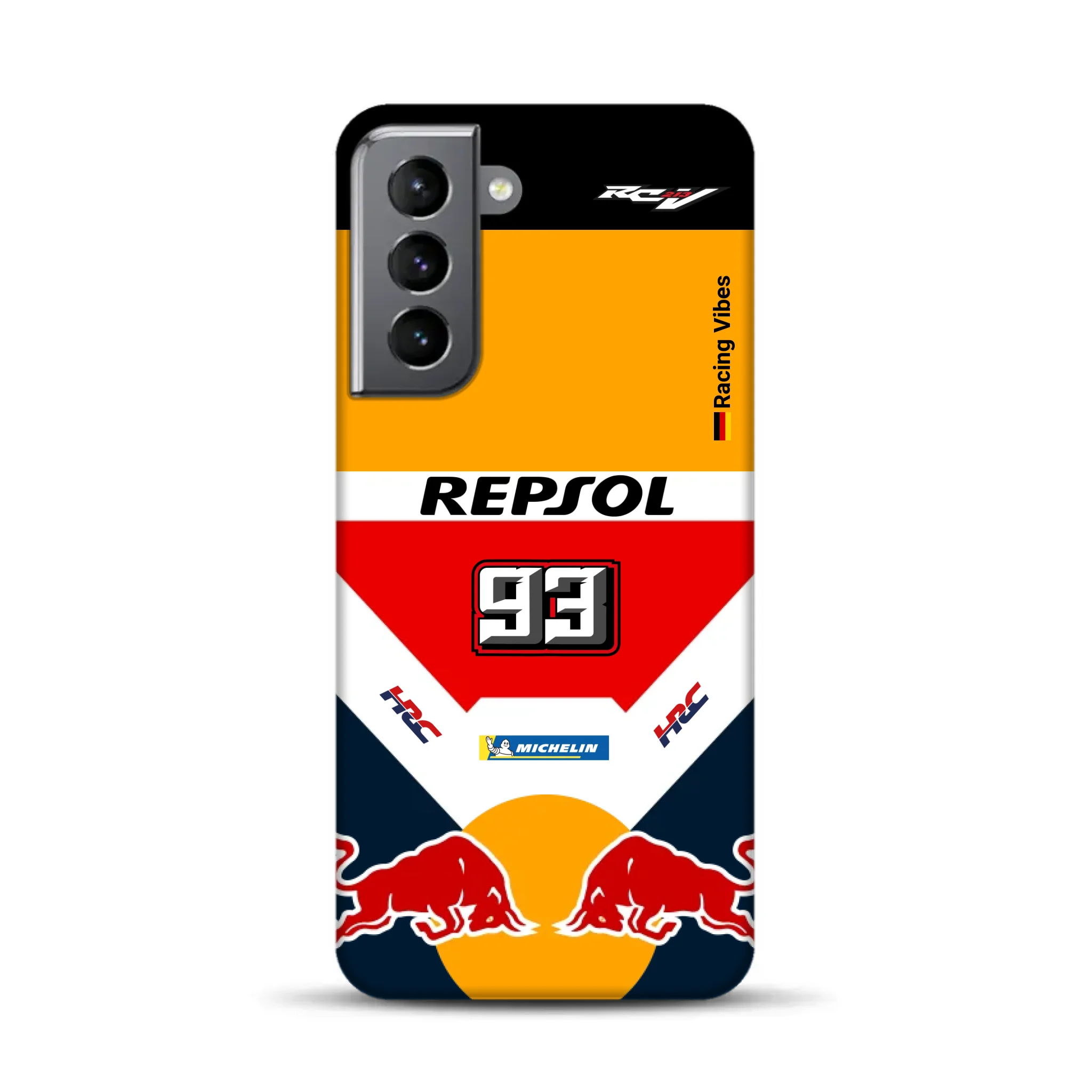 RC213V MotoGP Marc Márquez 2019 Champion Livery – Custodia premium personalizzata per Samsung