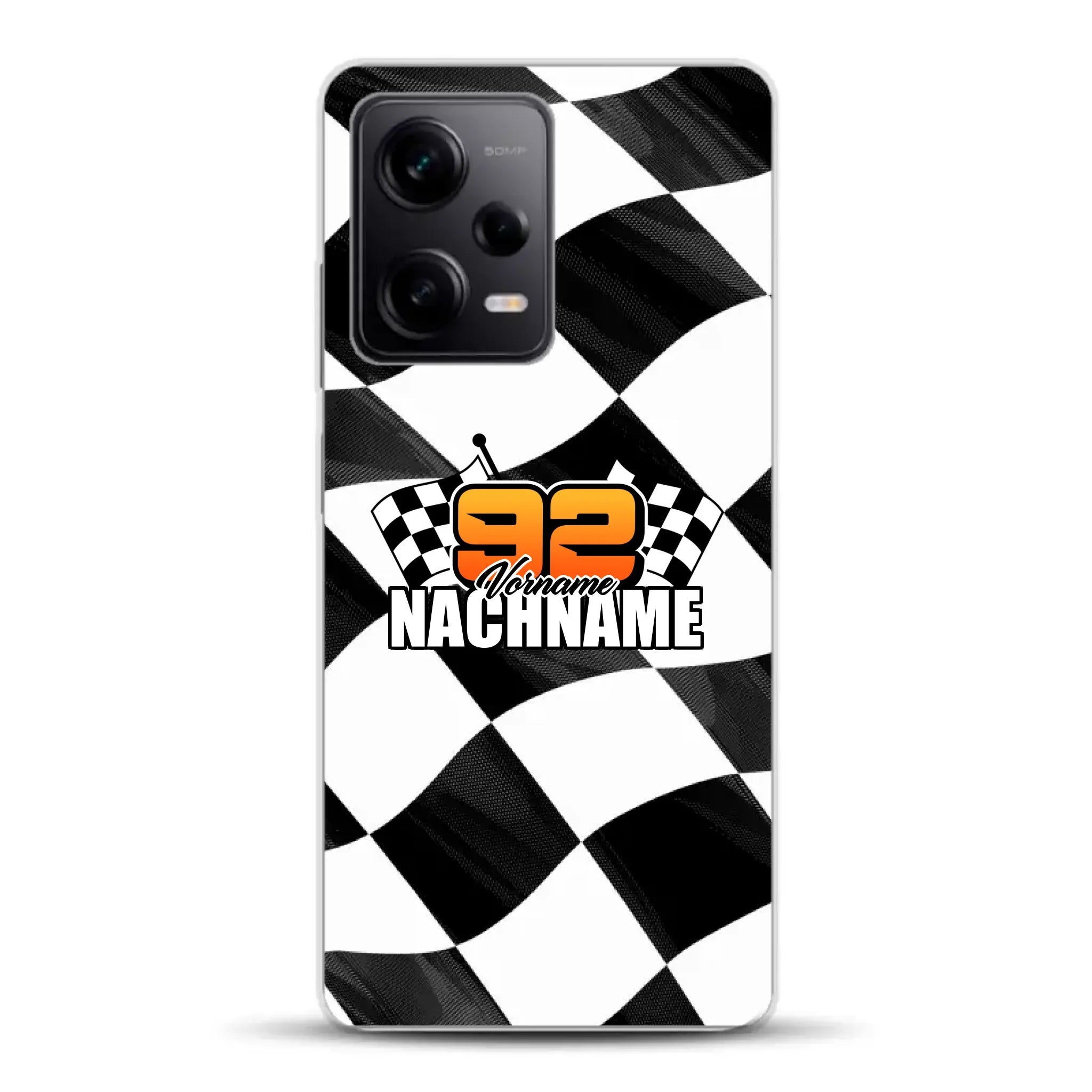 Checkered #1 - Custodia per cellulare personalizzata per Xiaomi