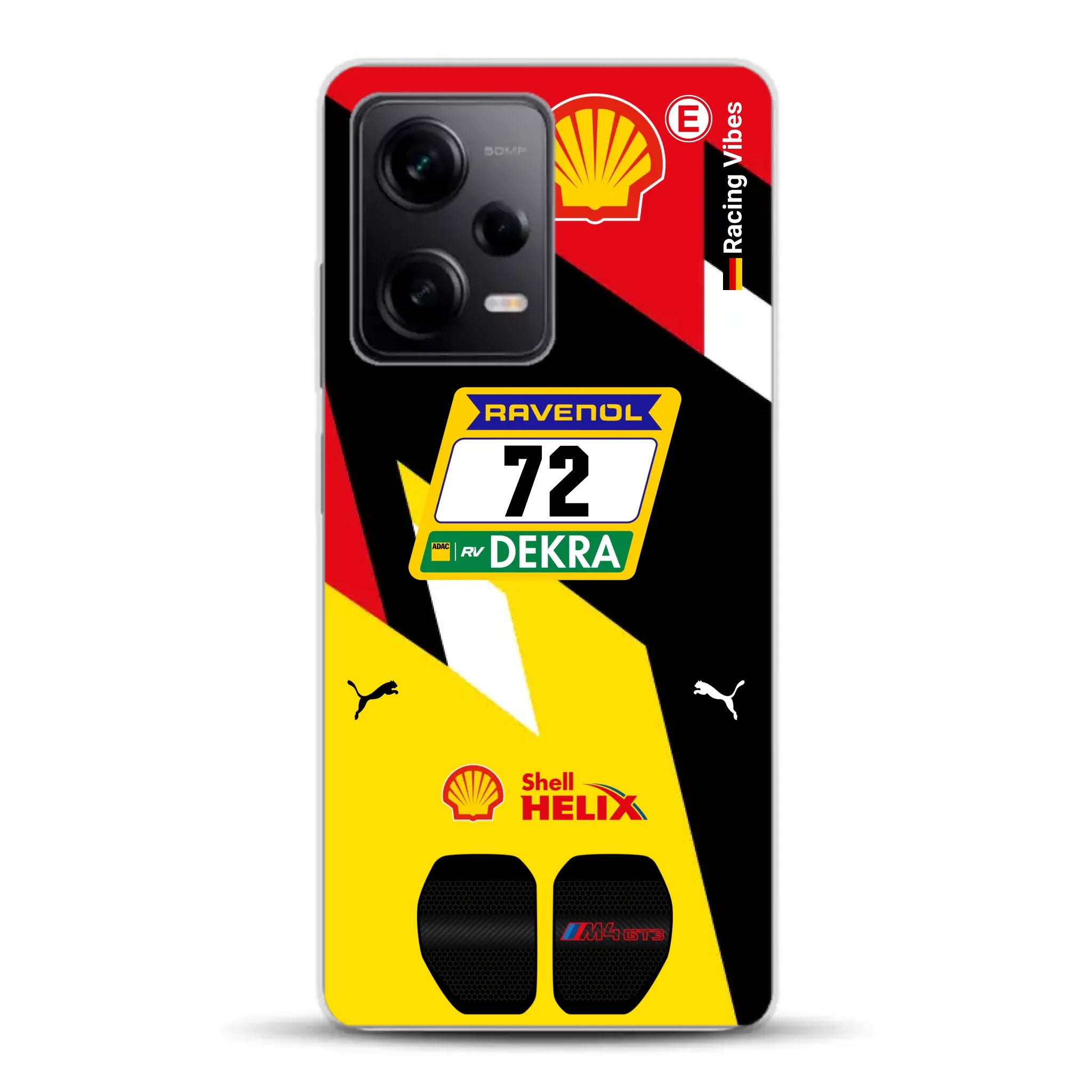 RMG M4 GT3 #72 Nürburgring 24h Qualifiers 2024 Livery - Custodia per cellulare personalizzata per Xiaomi