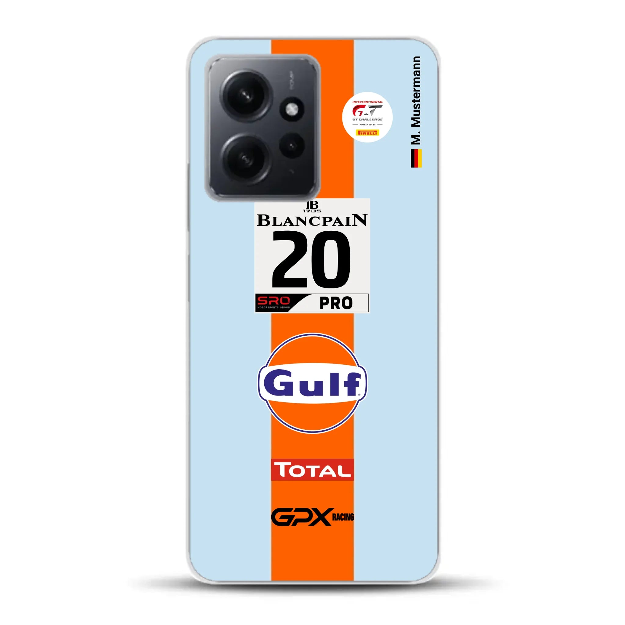 Gulf Porsche GT Livery - Custom phone case for Xiaomi