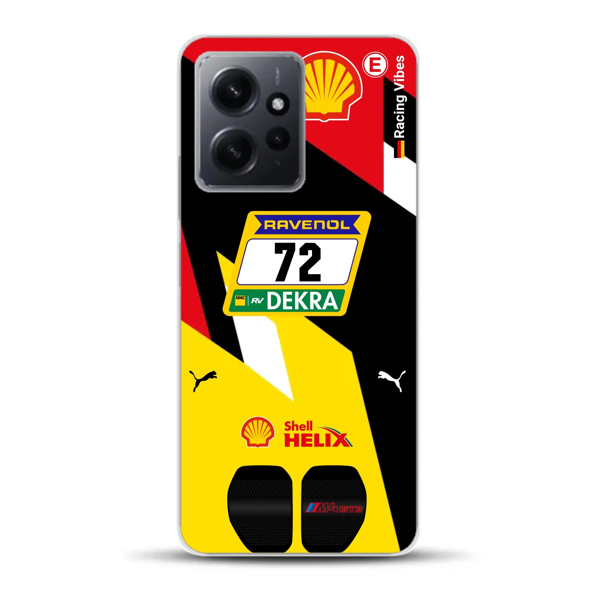 RMG M4 GT3 #72 Nürburgring 24h Qualifiers 2024 Livery - Custodia per cellulare personalizzata per Xiaomi