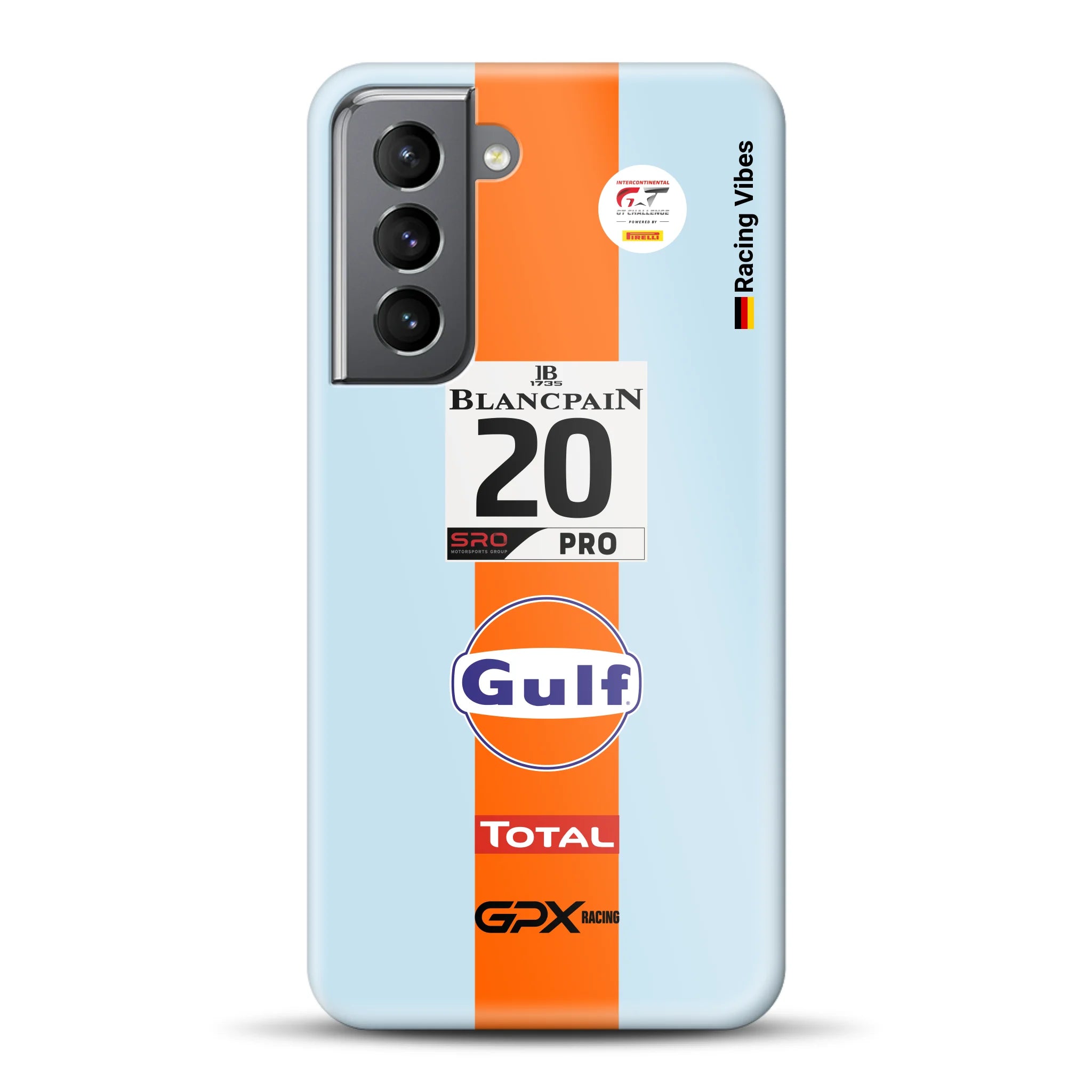 Gulf Porsche GT Livery - Hard case for Samsung