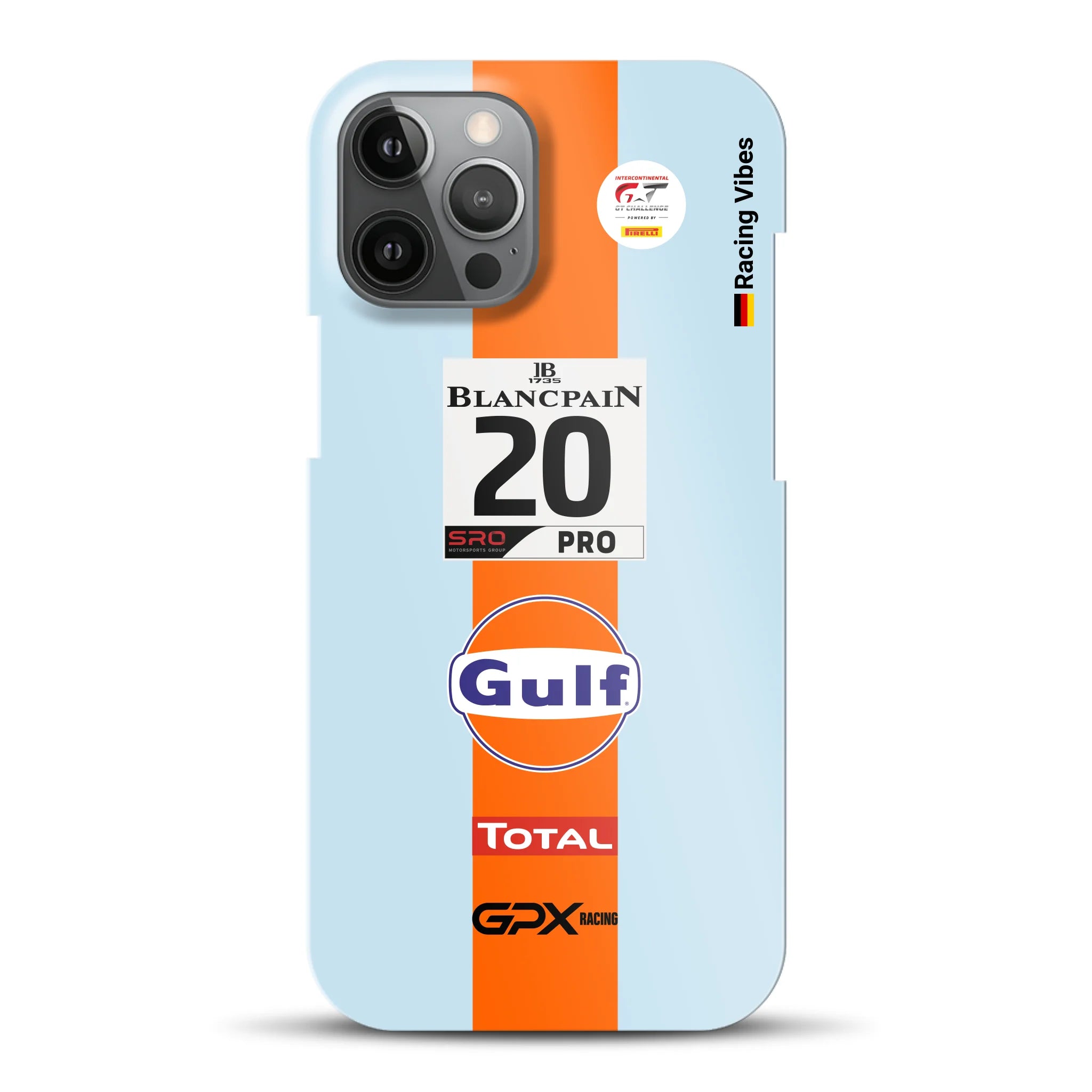 Gulf Porsche GT Livery - Individuelle Hardcase Hülle für iPhone