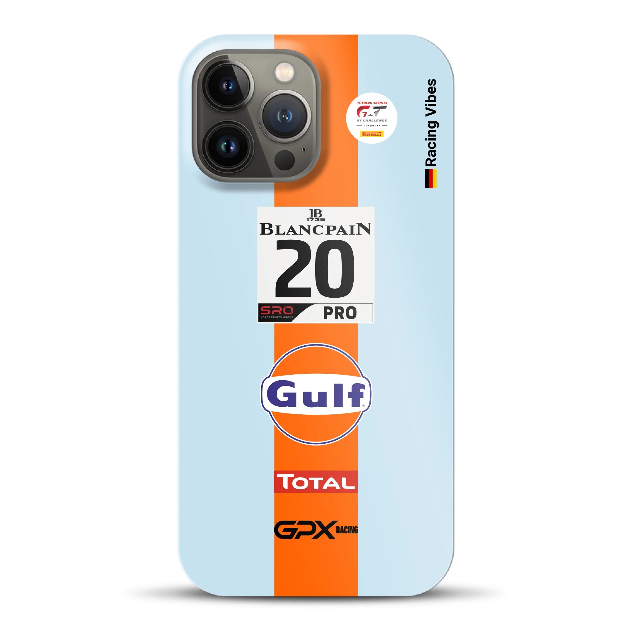 Gulf Porsche GT Livery - Individuelle Hardcase Hülle für iPhone