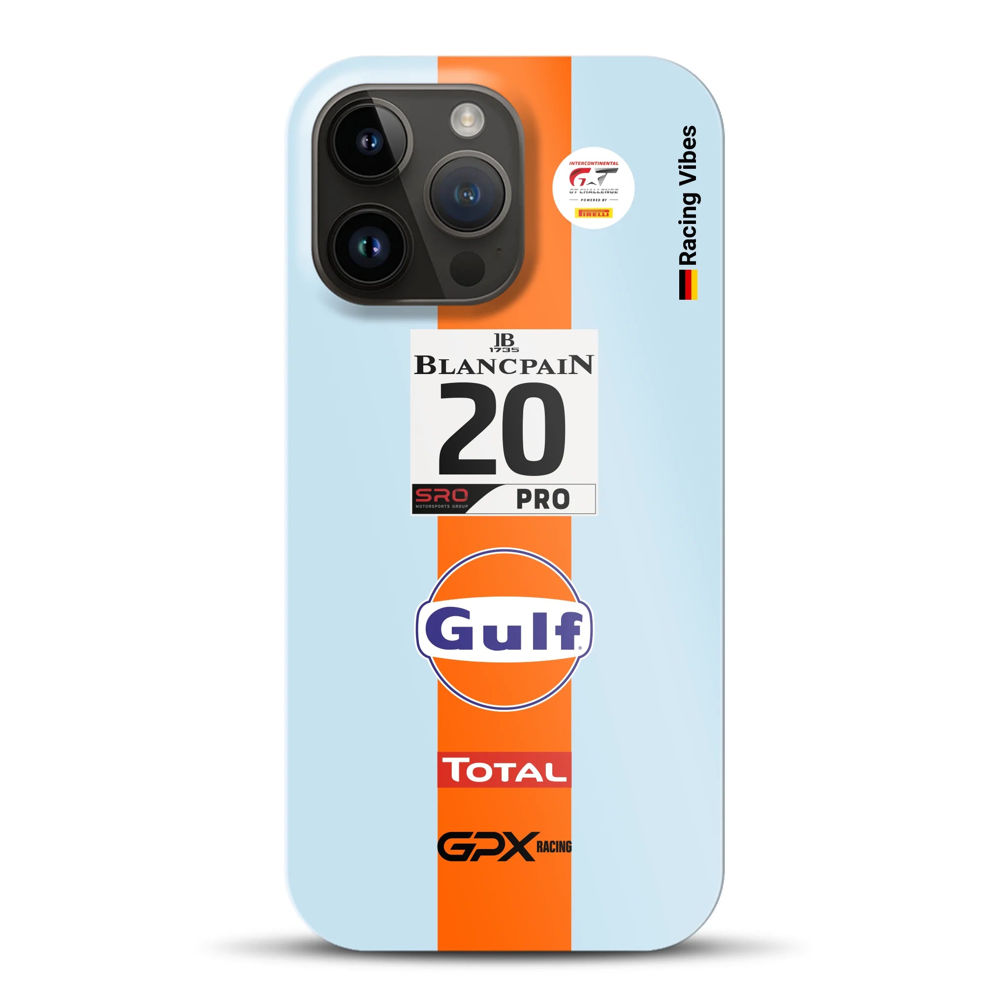 Gulf Porsche GT Livery - Individuelle Hardcase Hülle für iPhone