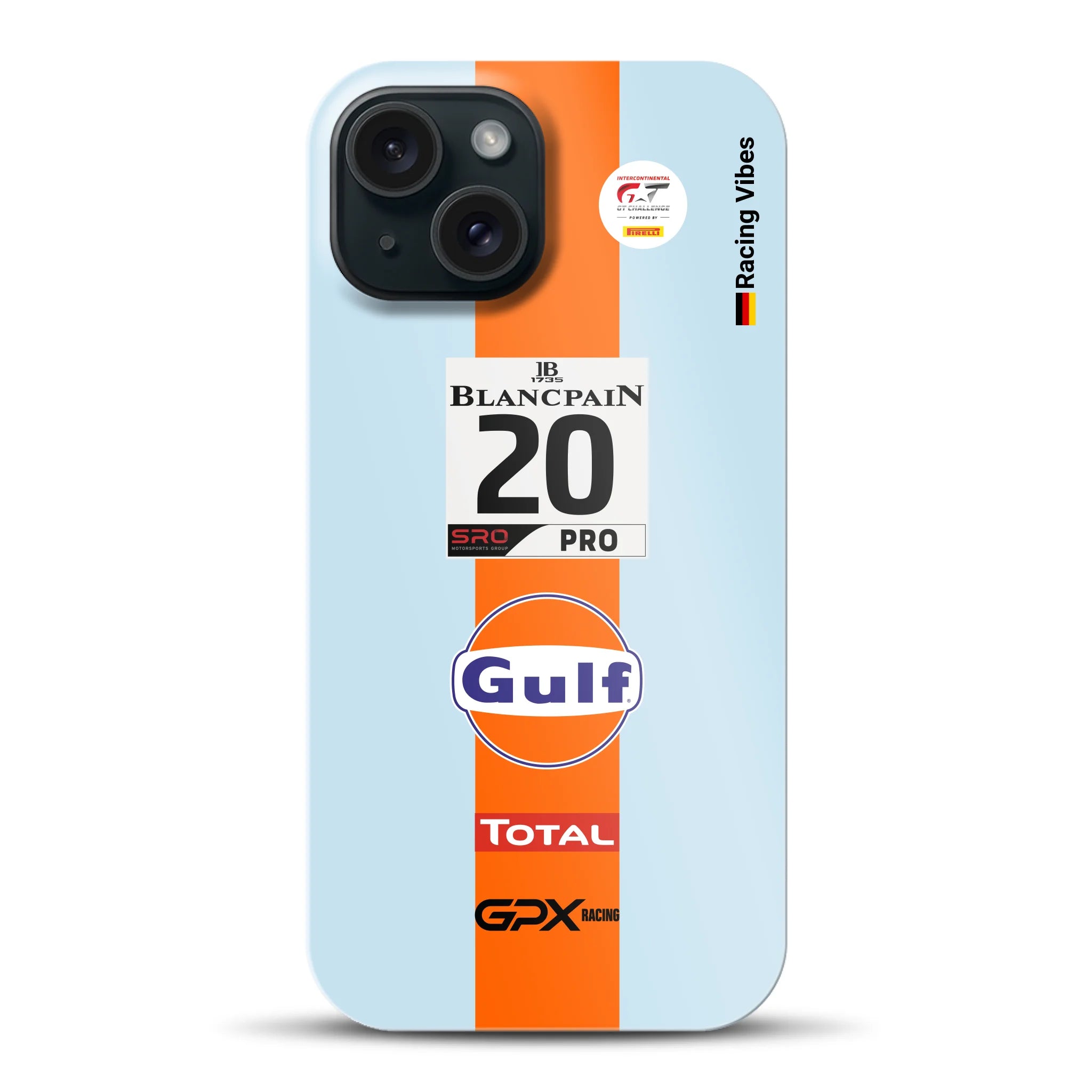 Gulf Porsche GT Livery - Individuelle Hardcase Hülle für iPhone
