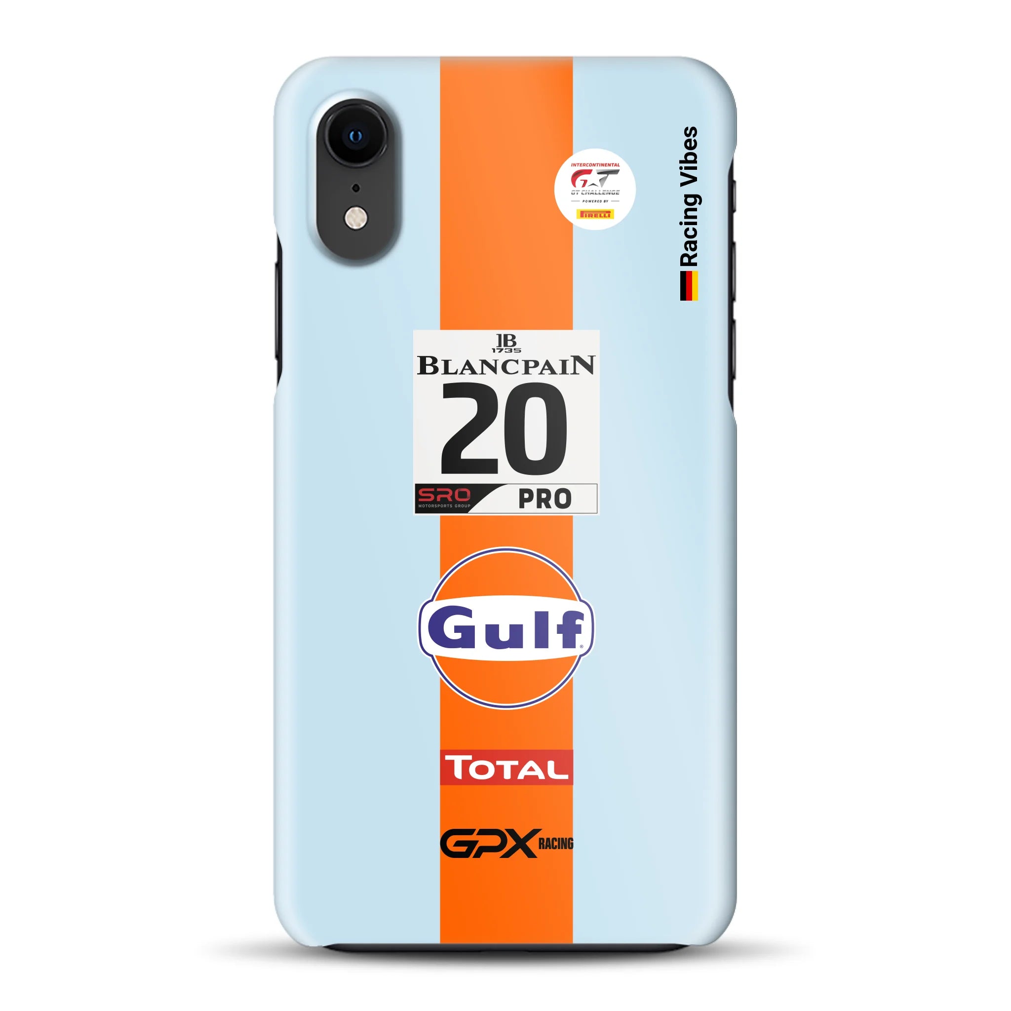 Gulf Porsche GT Livery - Individuelle Hardcase Hülle für iPhone