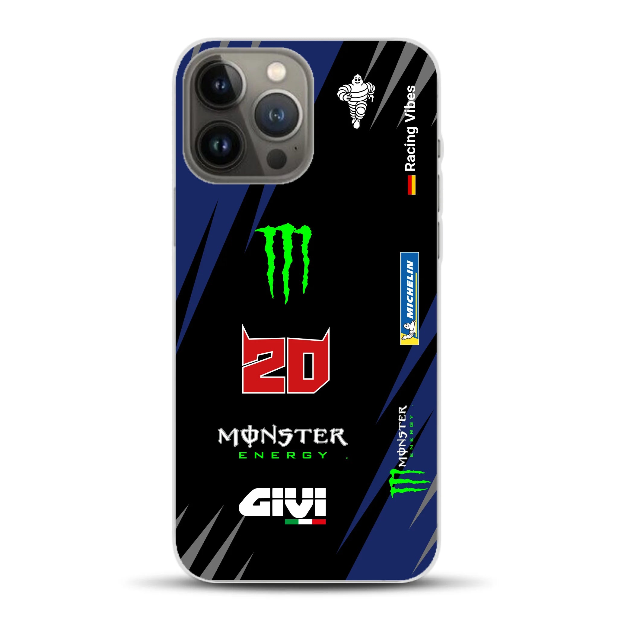 YZR-M1 MotoGP 2025 Livery - Housse de téléphone portable personnalisée pour iPhone