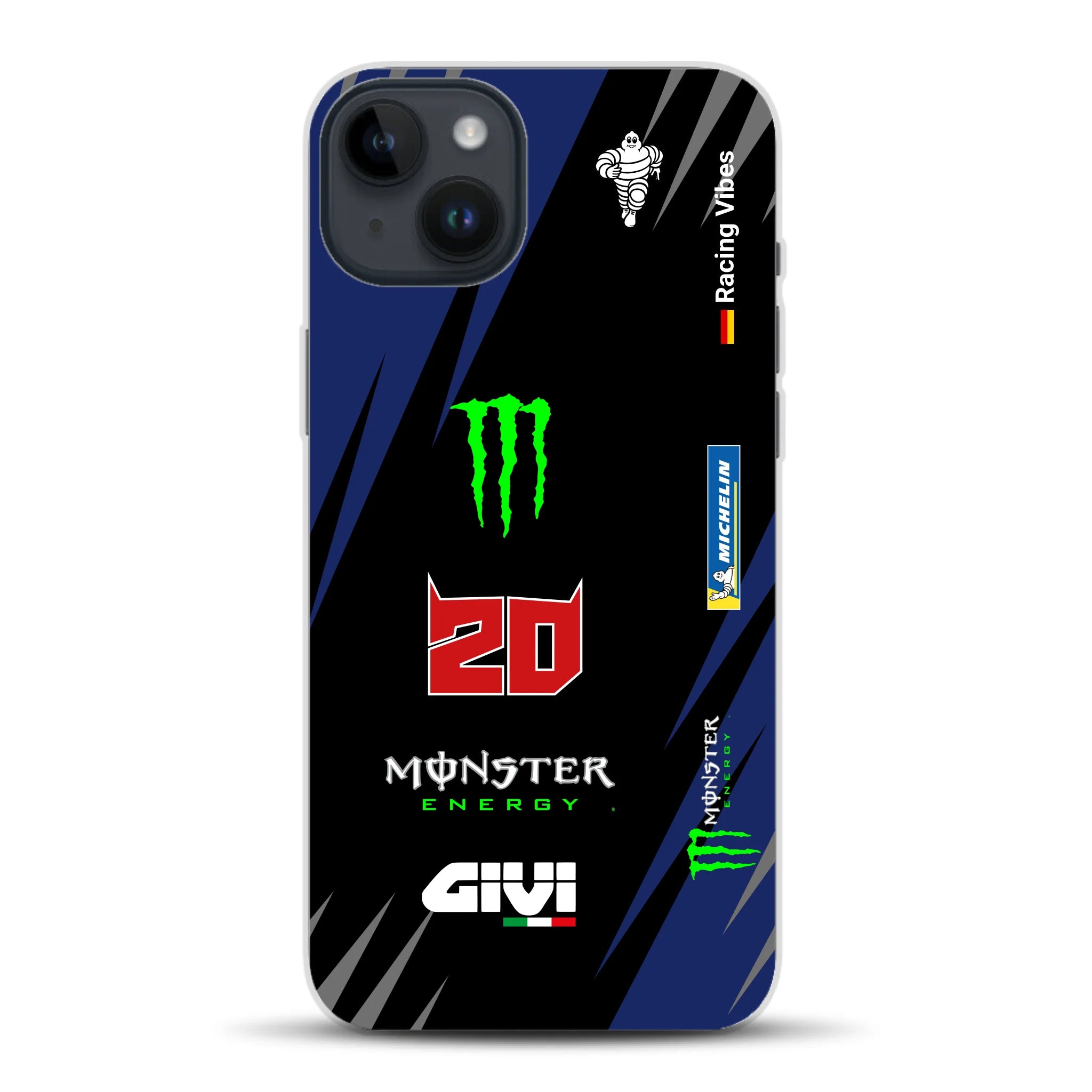 YZR-M1 MotoGP 2025 Livery - Housse de téléphone portable personnalisée pour iPhone
