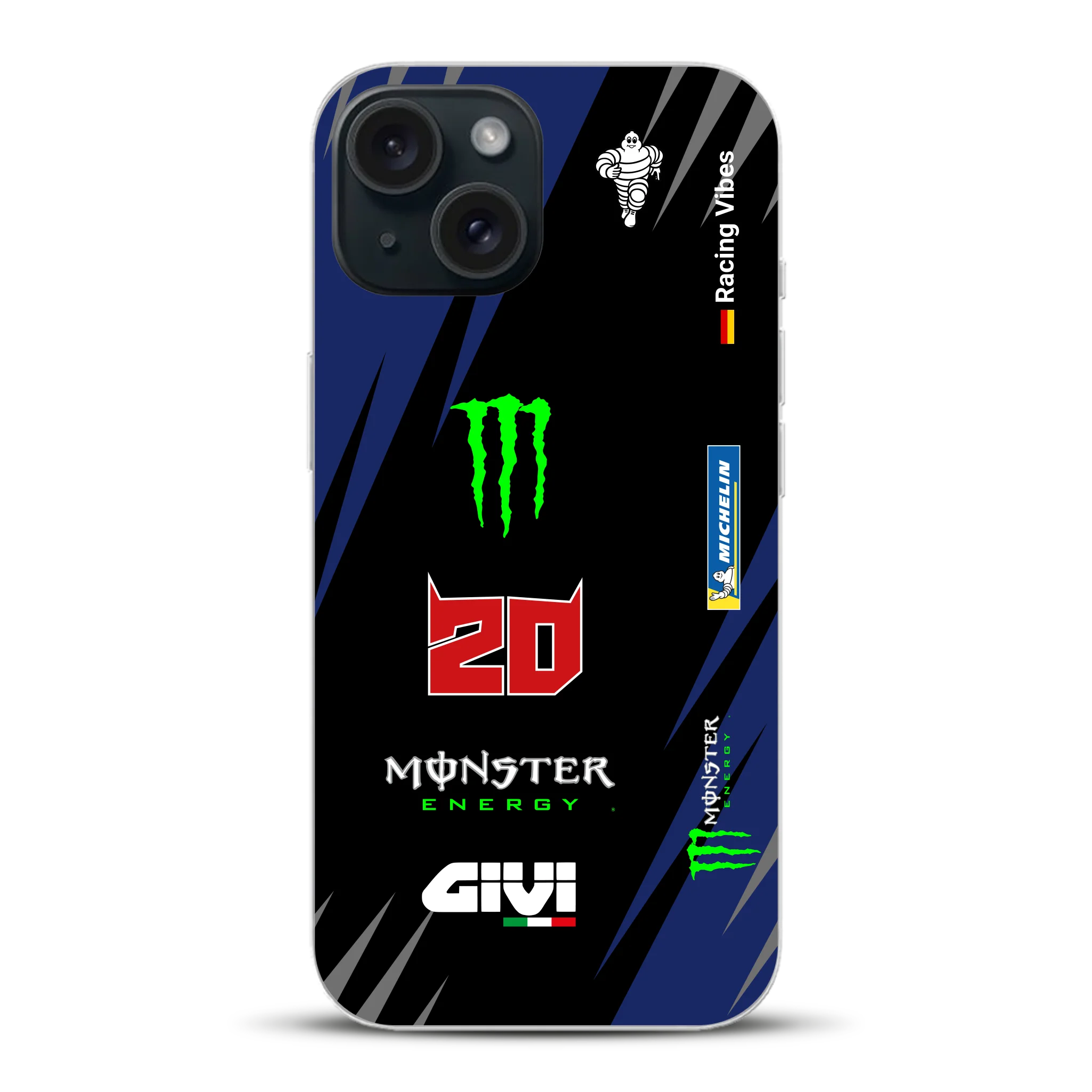YZR-M1 MotoGP 2025 Livery - Housse de téléphone portable personnalisée pour iPhone
