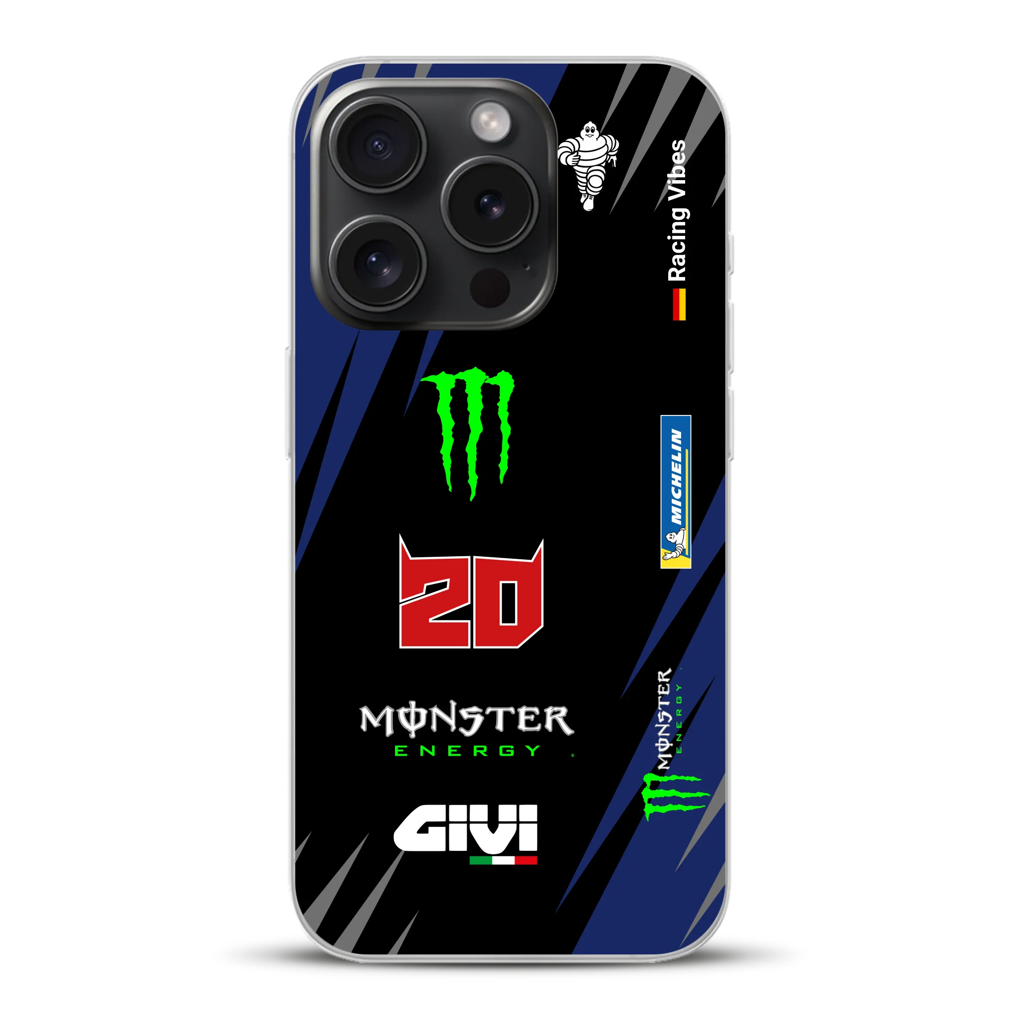 YZR-M1 MotoGP 2025 Livery - Housse de téléphone portable personnalisée pour iPhone