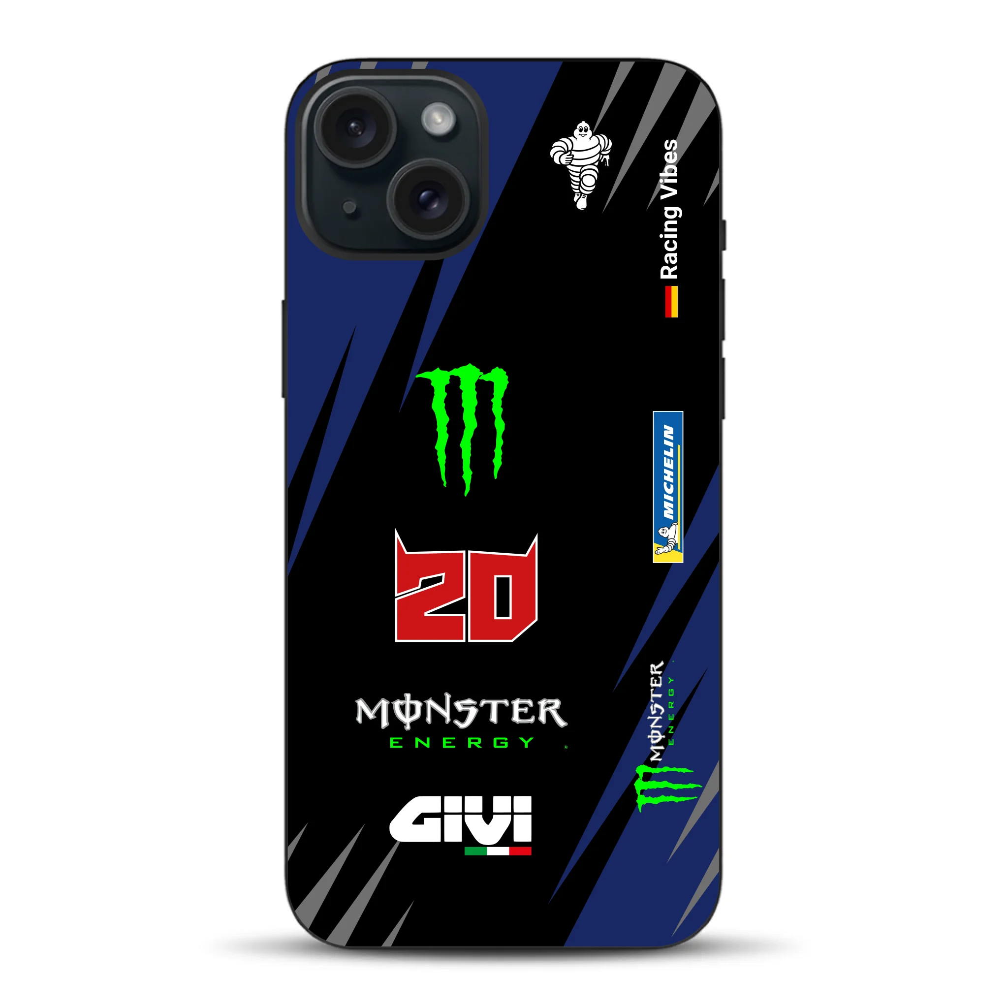YZR-M1 MotoGP 2025 Livery - Housse de téléphone portable personnalisée pour iPhone