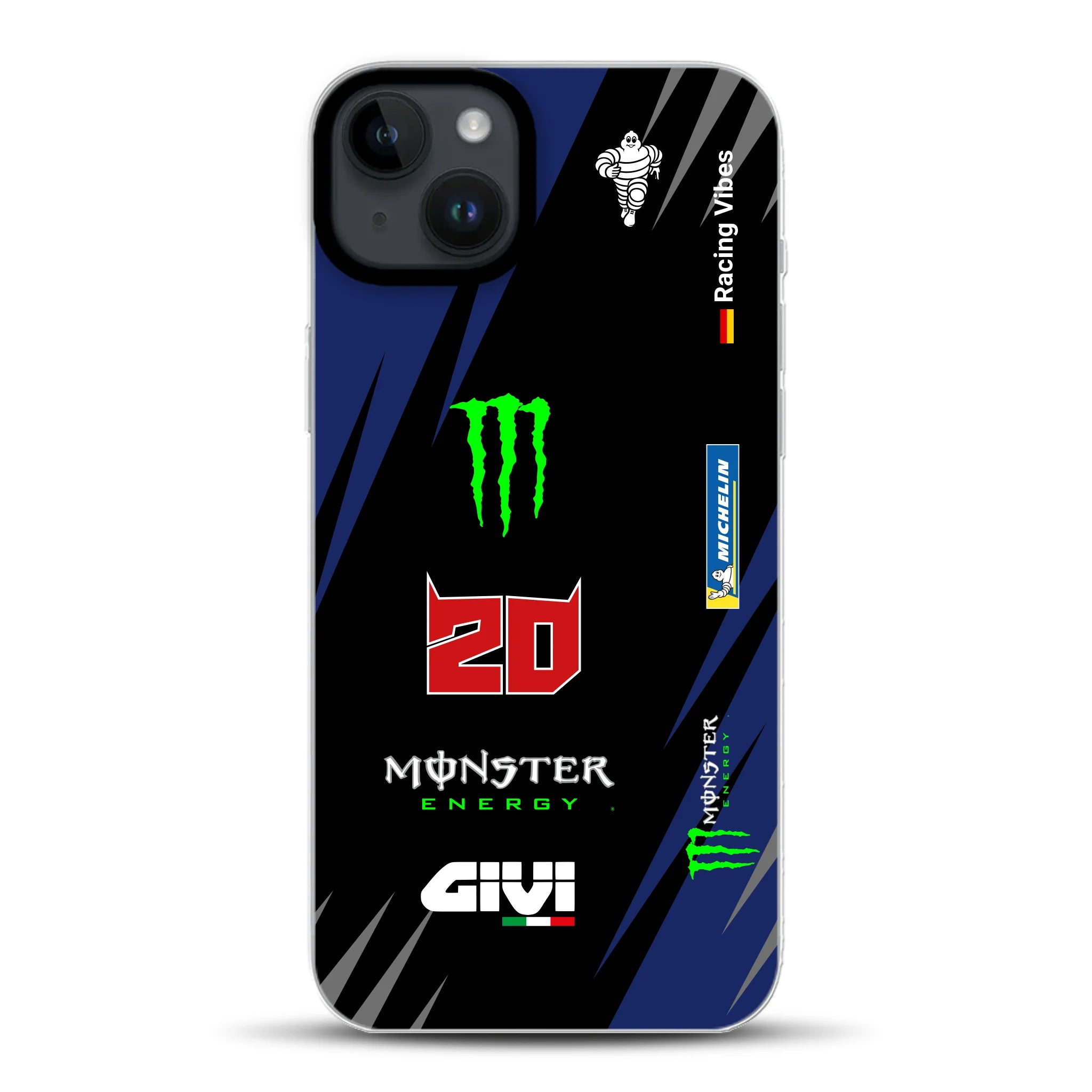 YZR-M1 MotoGP 2025 Livery - Housse de téléphone portable personnalisée pour iPhone