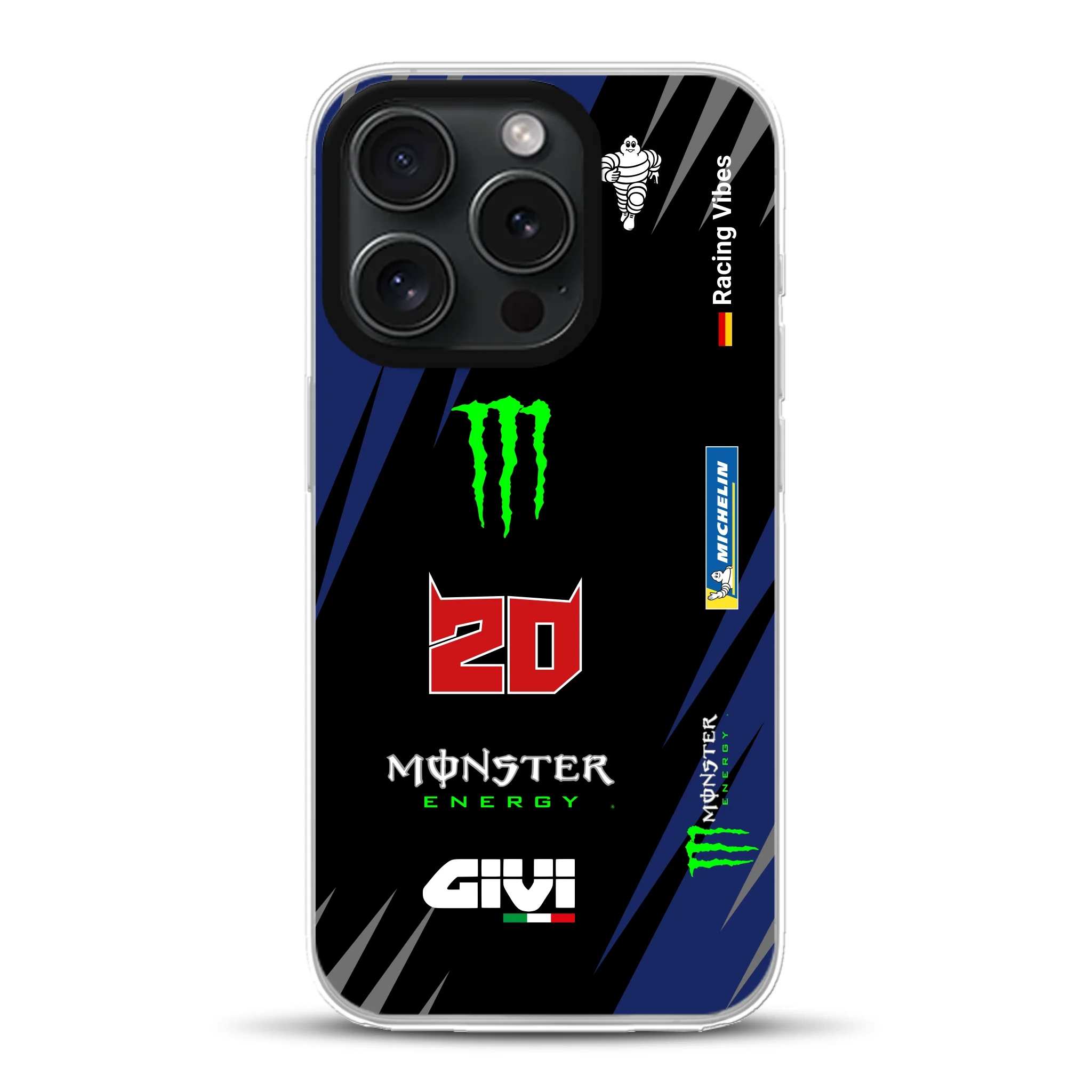 YZR-M1 MotoGP 2025 Livery - Housse de téléphone portable personnalisée pour iPhone