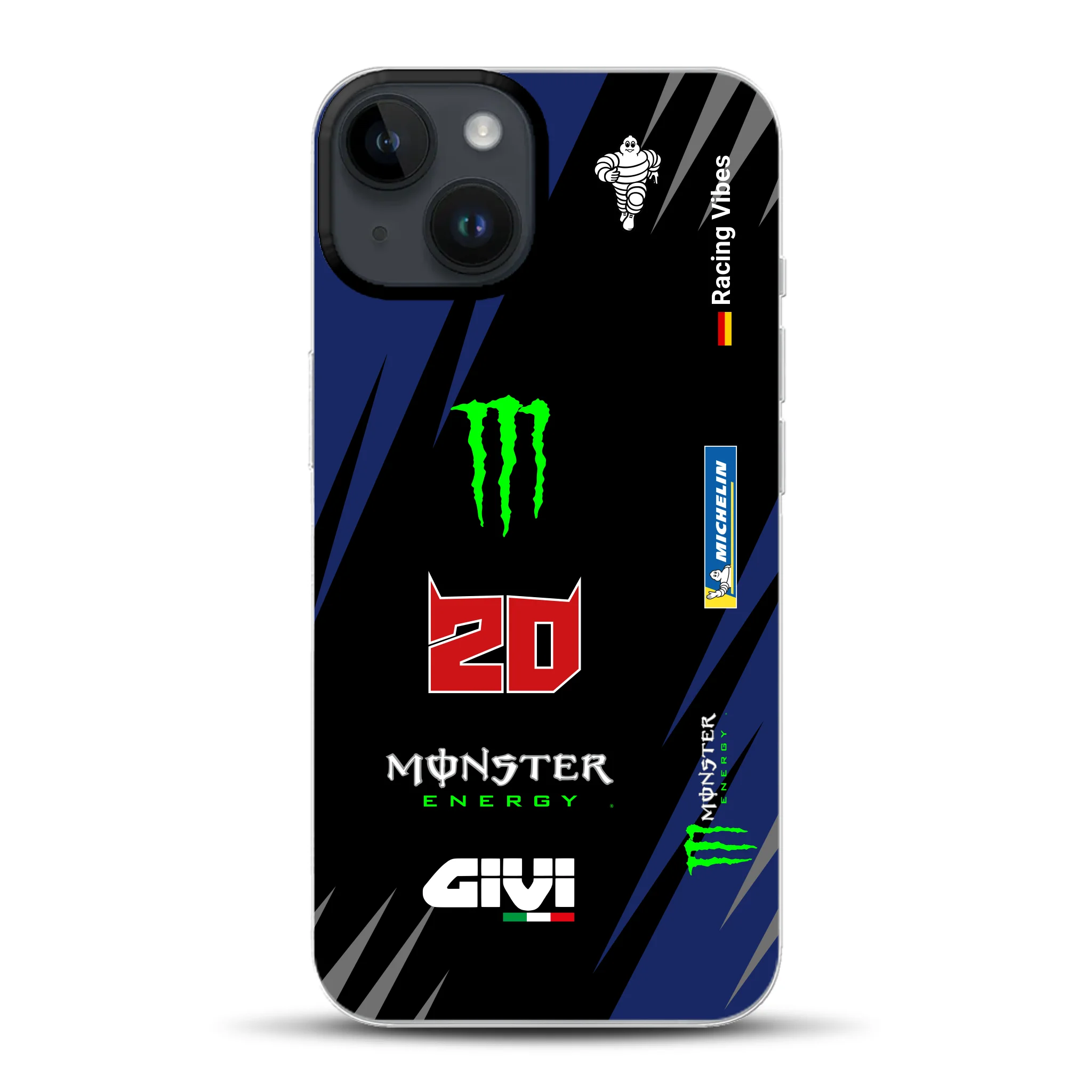 YZR-M1 MotoGP 2025 Livery - Housse de téléphone portable personnalisée pour iPhone