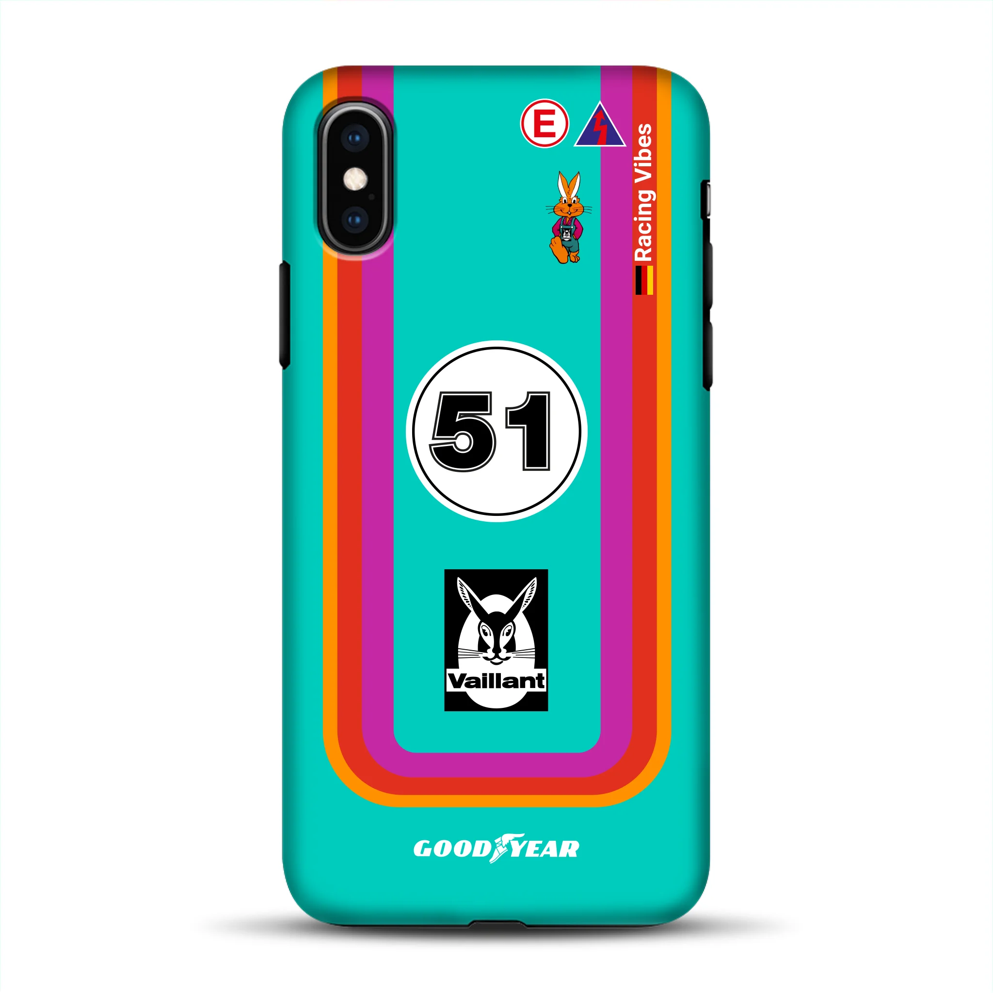 Porsche 935 K3 Vaillant Kremer Racing 1977 Livery - Individuelle Premium Hülle für iPhone