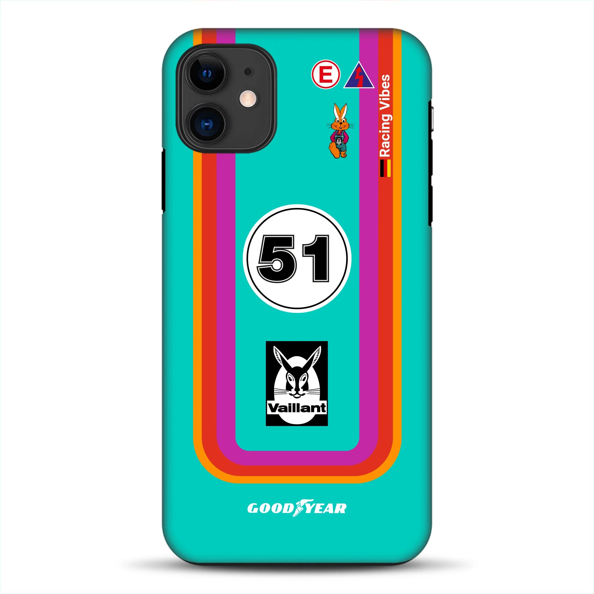 Porsche 935 K3 Vaillant Kremer Racing 1977 Livery - Individuelle Premium Hülle für iPhone