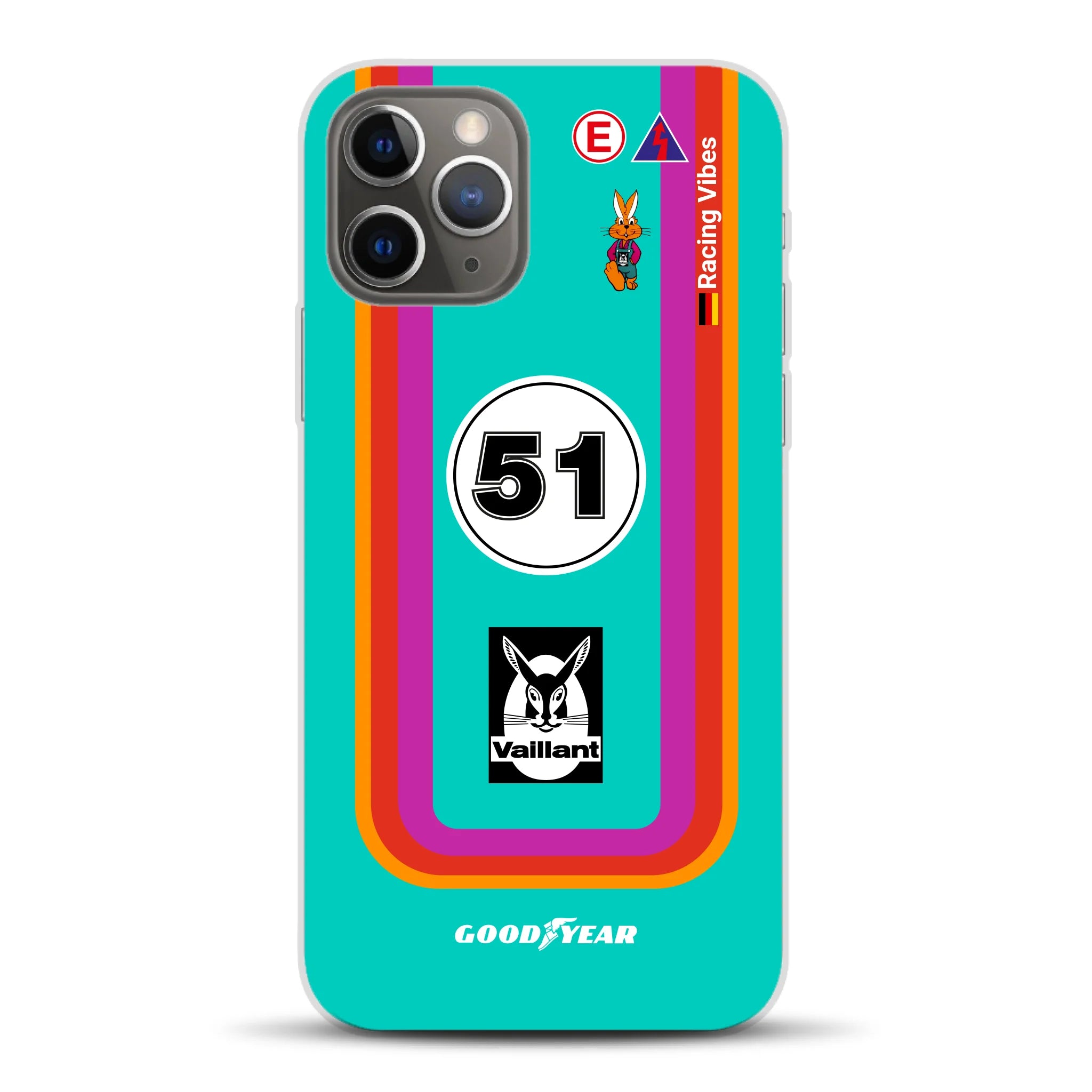 Porsche 935 K3 Vaillant Kremer Racing 1977 Livery - Custodia per cellulare personalizzata per iPhone