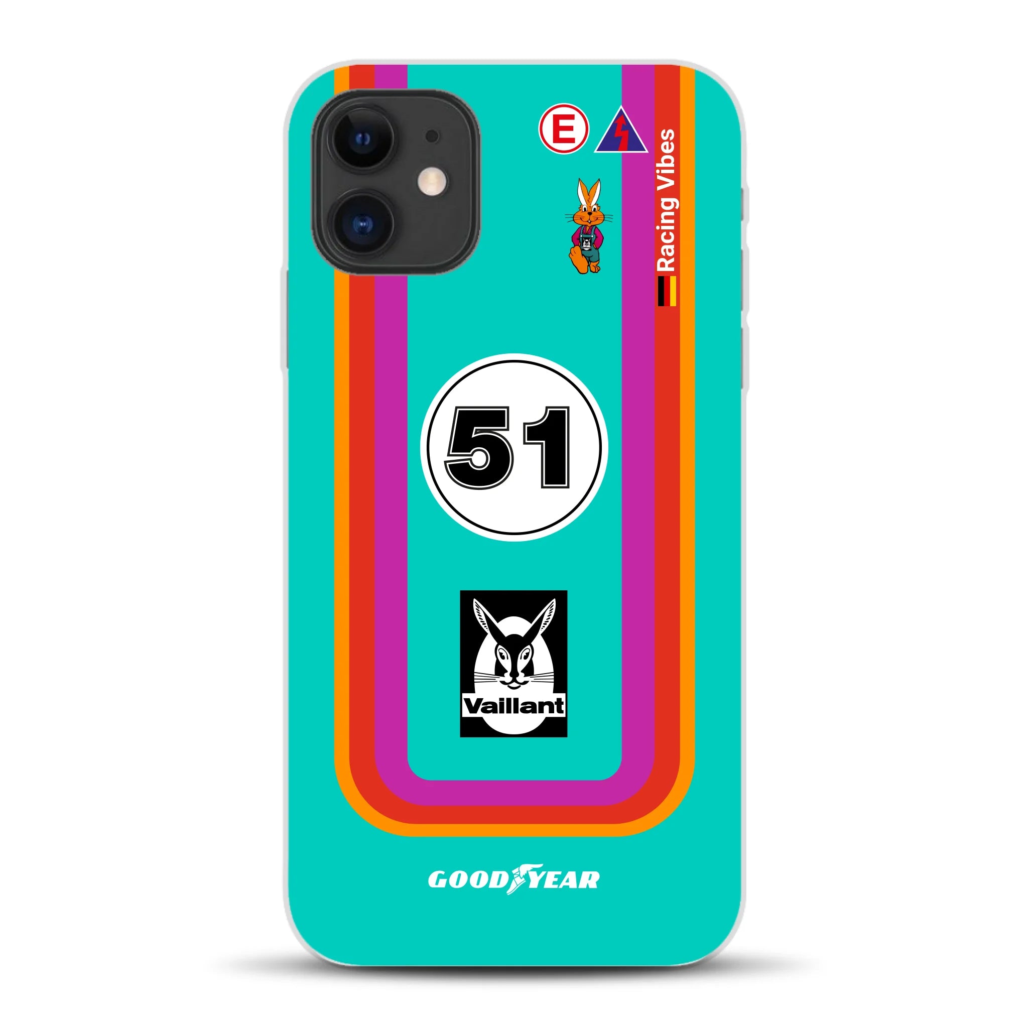 Porsche 935 K3 Vaillant Kremer Racing 1977 Livery - Custodia per cellulare personalizzata per iPhone