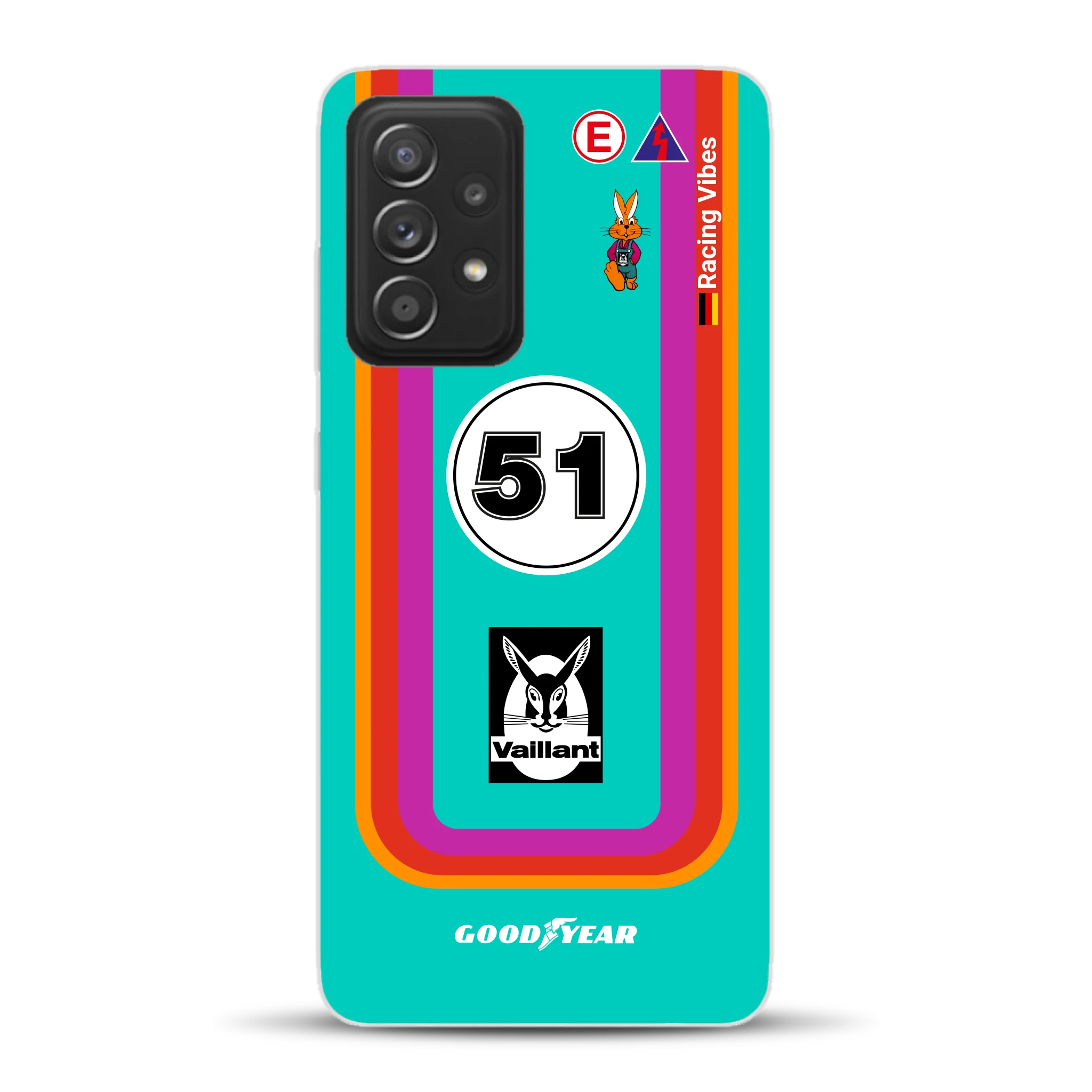 Porsche 935 K3 Vaillant Kremer Racing 1977 Livery - Custodia per cellulare personalizzata per Samsung