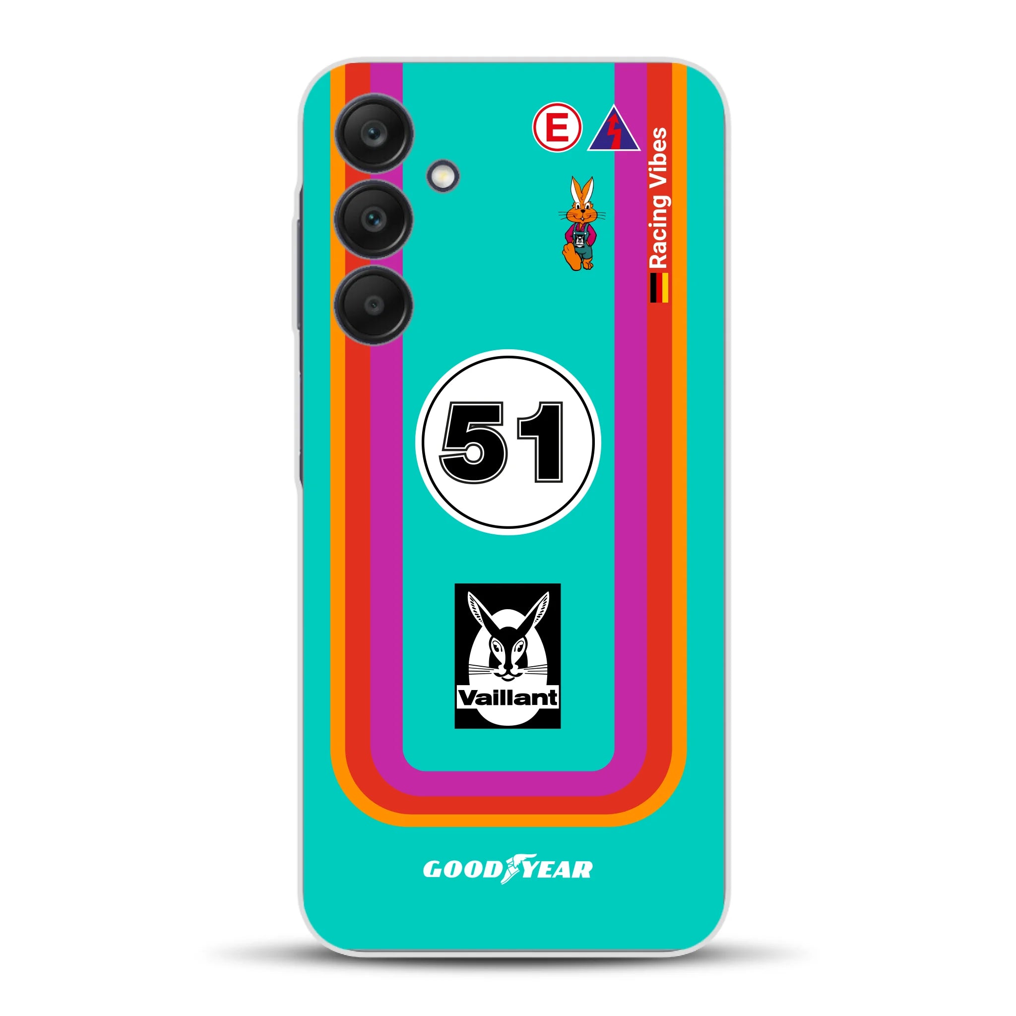 Porsche 935 K3 Vaillant Kremer Racing 1977 Livery - Custodia per cellulare personalizzata per Samsung