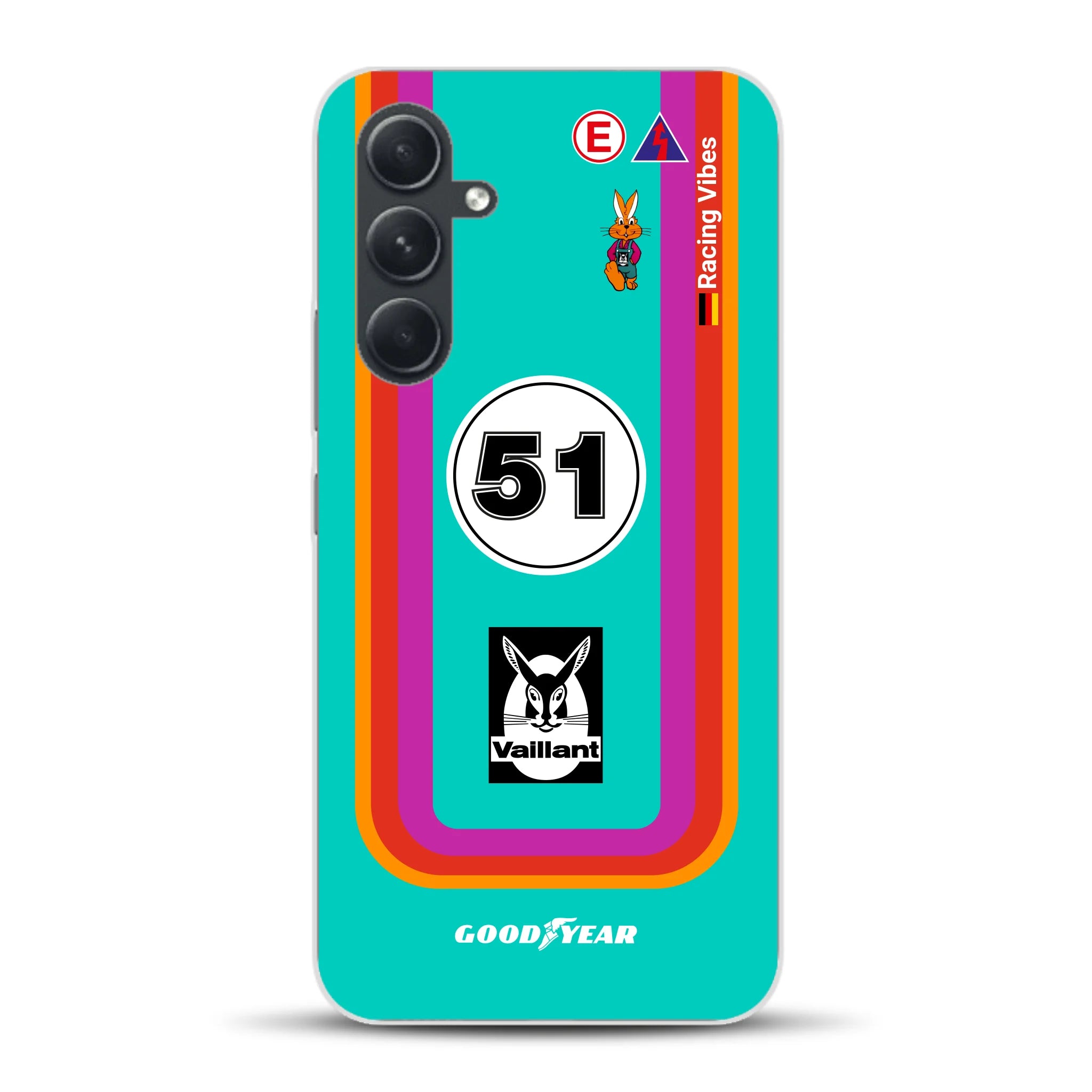 Porsche 935 K3 Vaillant Kremer Racing 1977 Livery - Custodia per cellulare personalizzata per Samsung