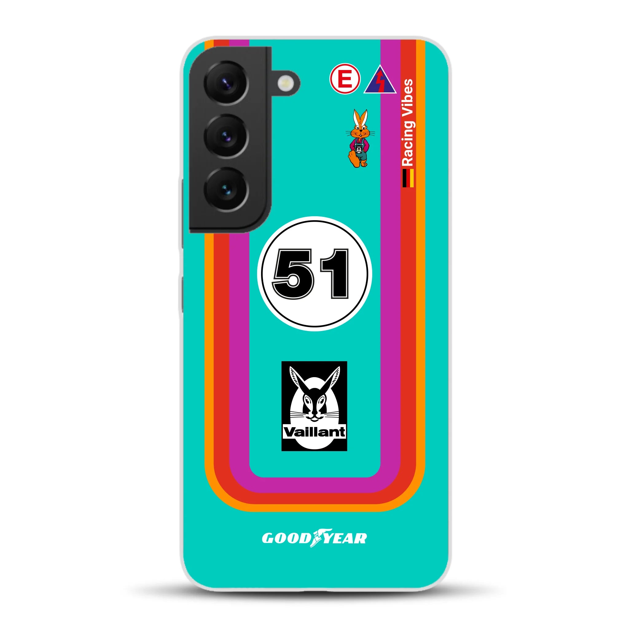 Porsche 935 K3 Vaillant Kremer Racing 1977 Livery - Custodia per cellulare personalizzata per Samsung