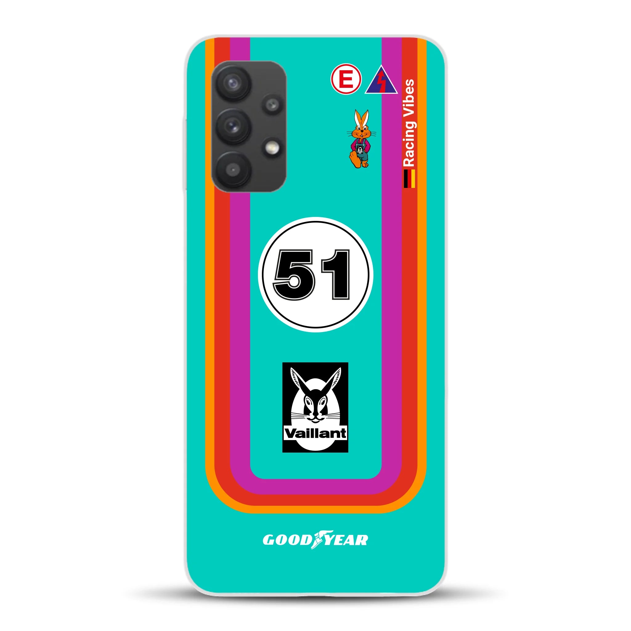 Porsche 935 K3 Vaillant Kremer Racing 1977 Livery - Custodia per cellulare personalizzata per Samsung