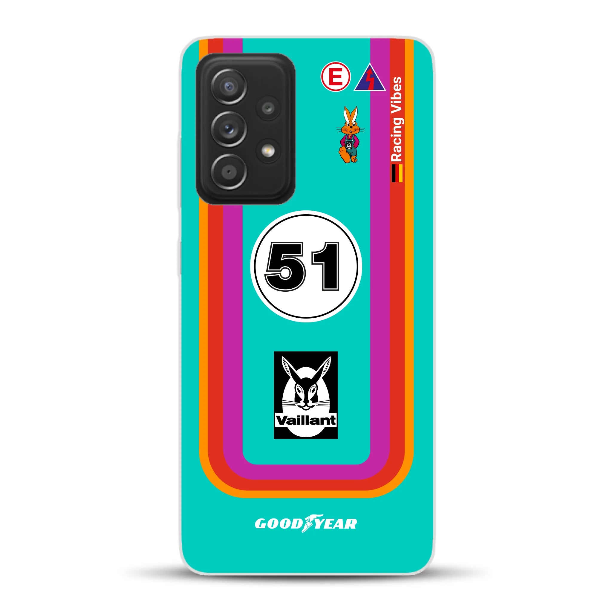 Porsche 935 K3 Vaillant Kremer Racing 1977 Livery - Custodia per cellulare personalizzata per Samsung