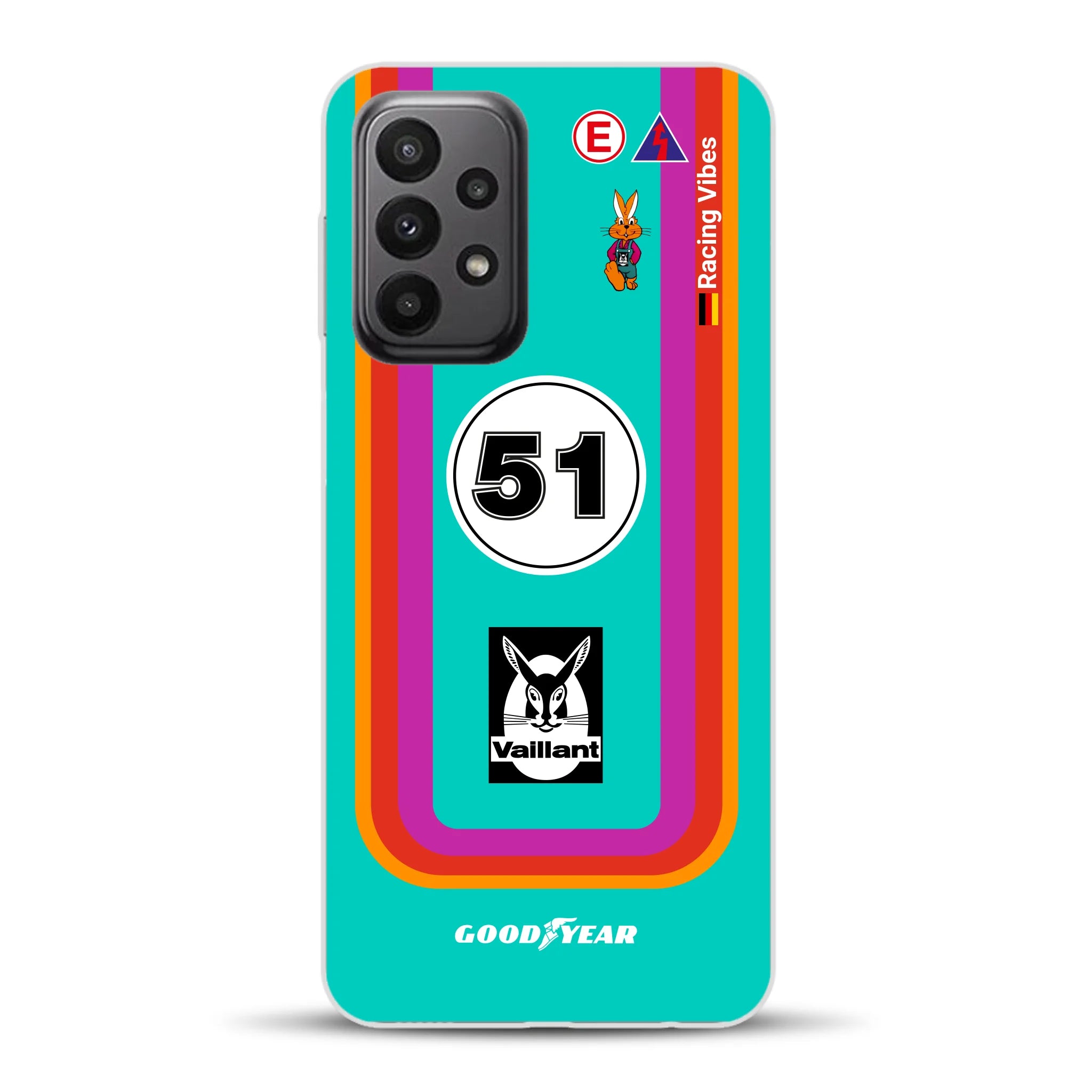 Porsche 935 K3 Vaillant Kremer Racing 1977 Livery - Custodia per cellulare personalizzata per Samsung