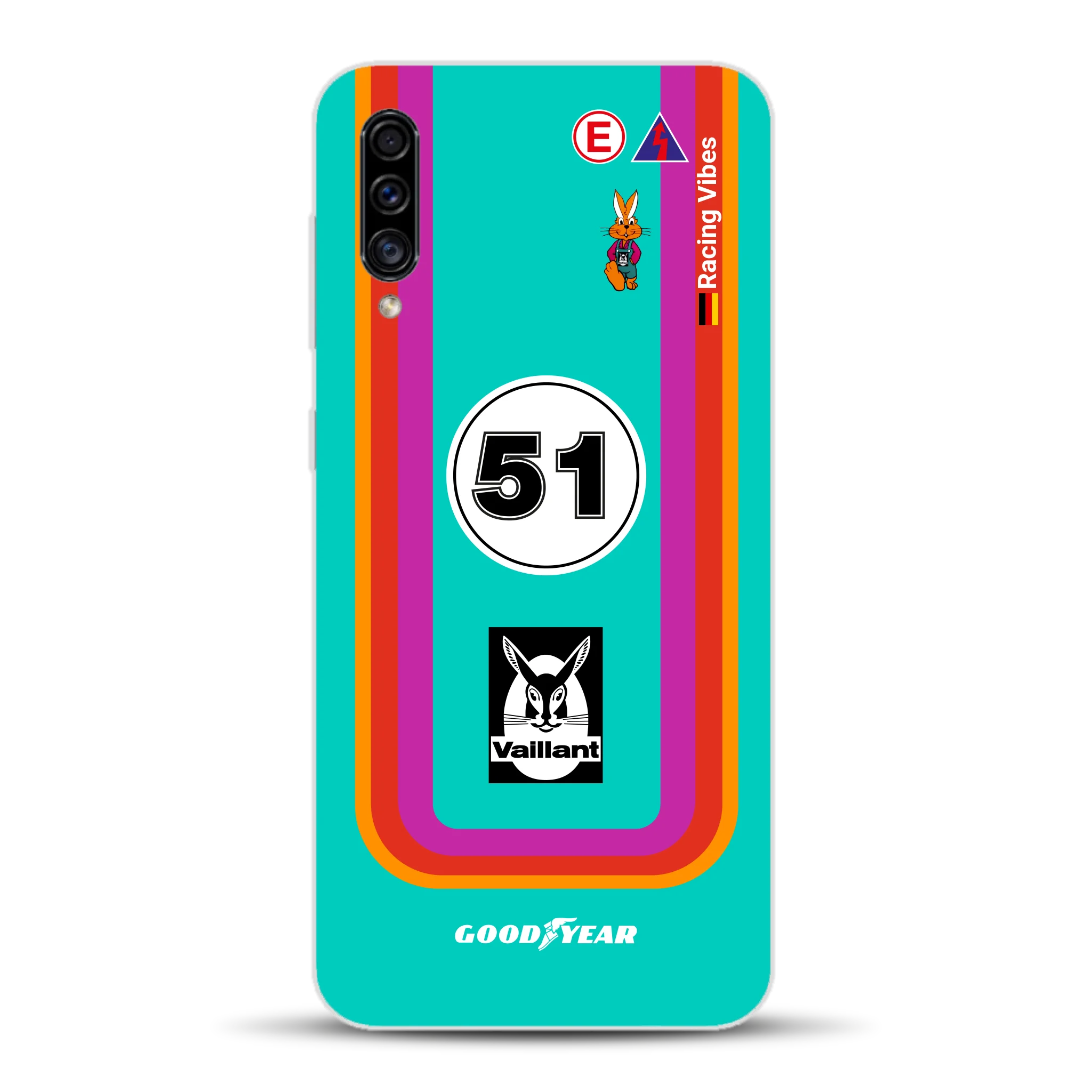 Porsche 935 K3 Vaillant Kremer Racing 1977 Livery - Custodia per cellulare personalizzata per Samsung