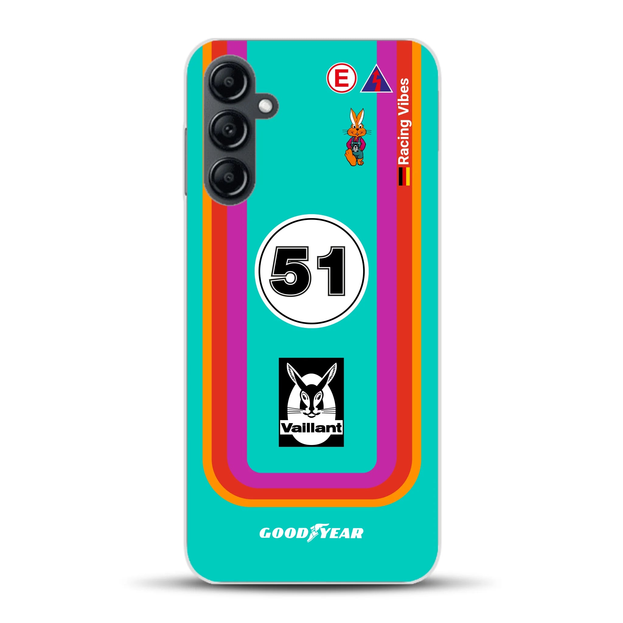 Porsche 935 K3 Vaillant Kremer Racing 1977 Livery - Custodia per cellulare personalizzata per Samsung
