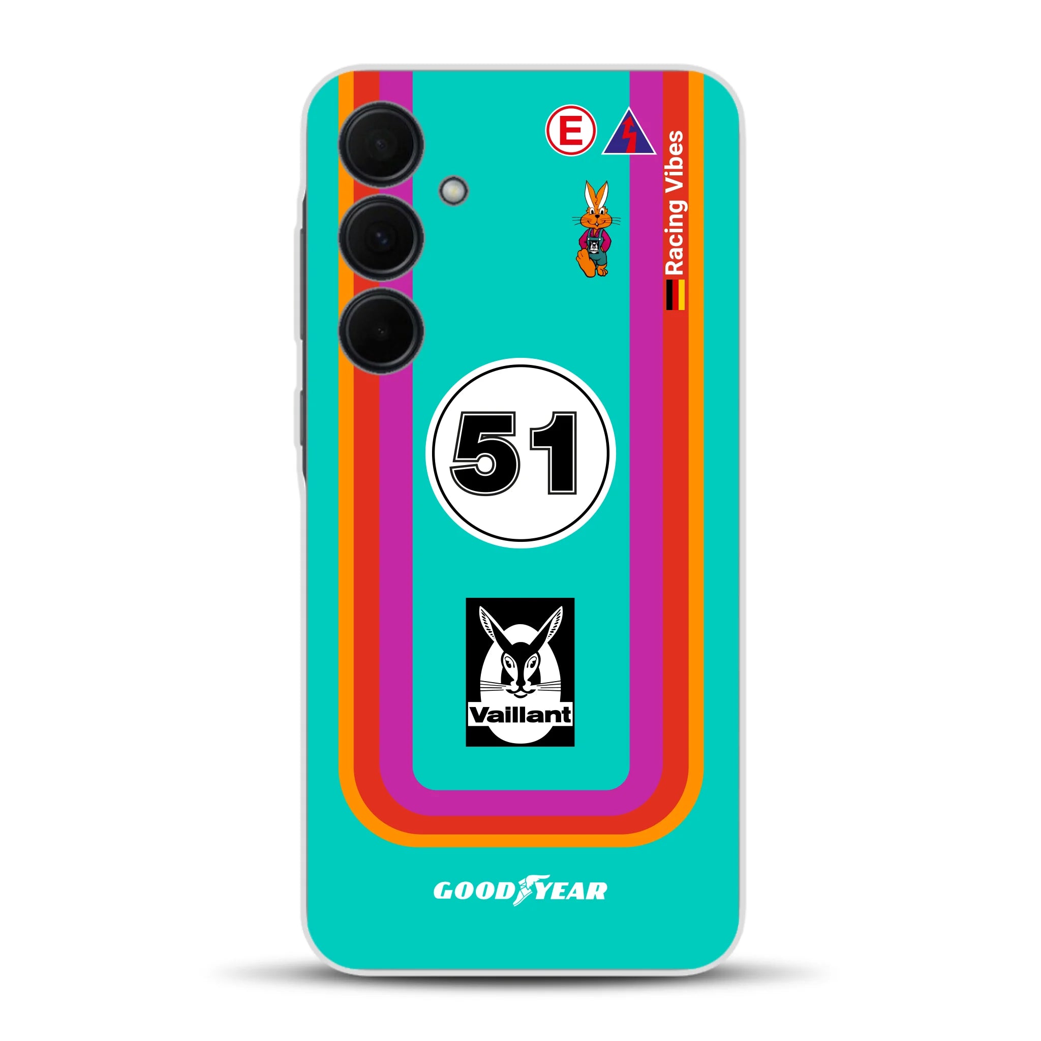 Porsche 935 K3 Vaillant Kremer Racing 1977 Livery - Custodia per cellulare personalizzata per Samsung