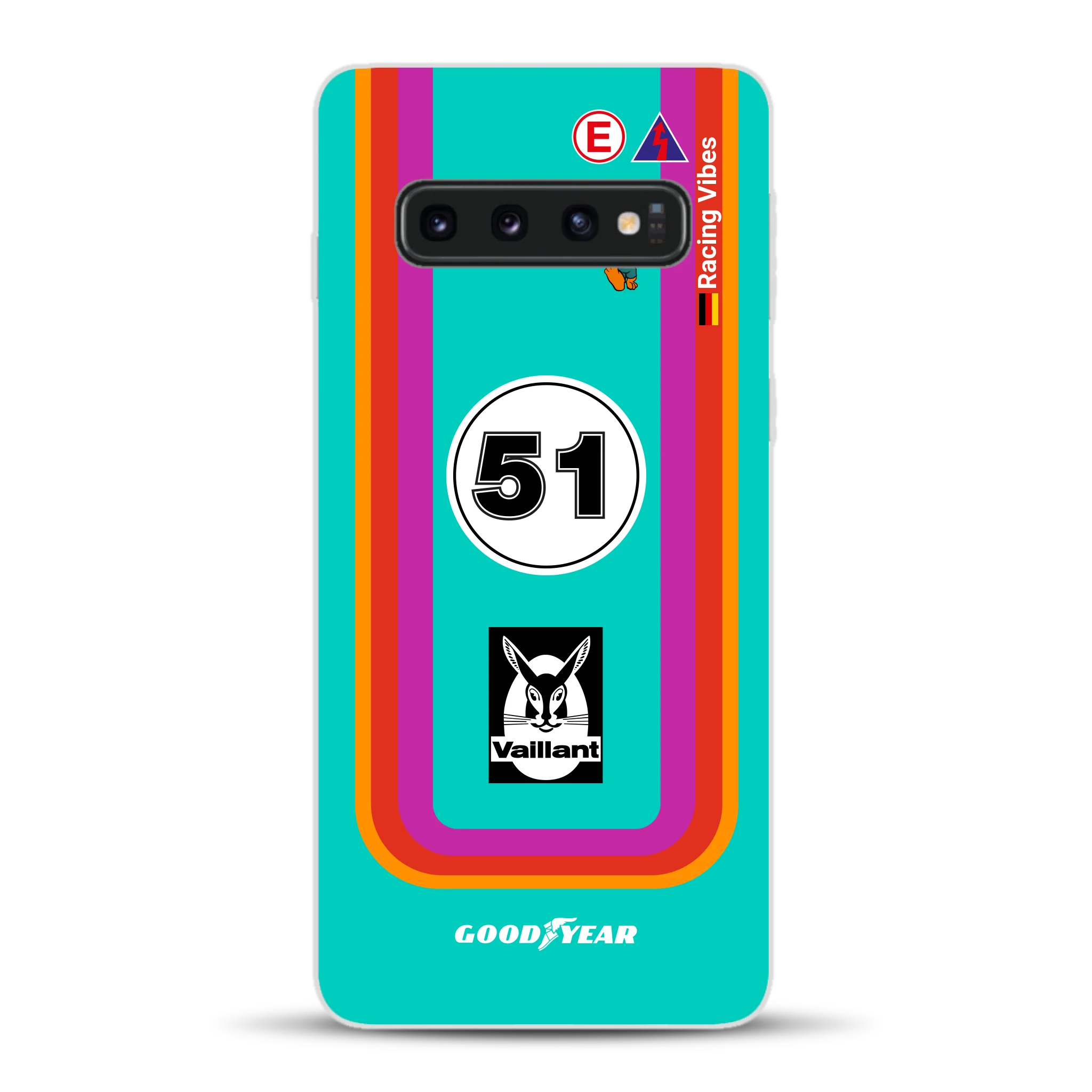 Porsche 935 K3 Vaillant Kremer Racing 1977 Livery - Custodia per cellulare personalizzata per Samsung