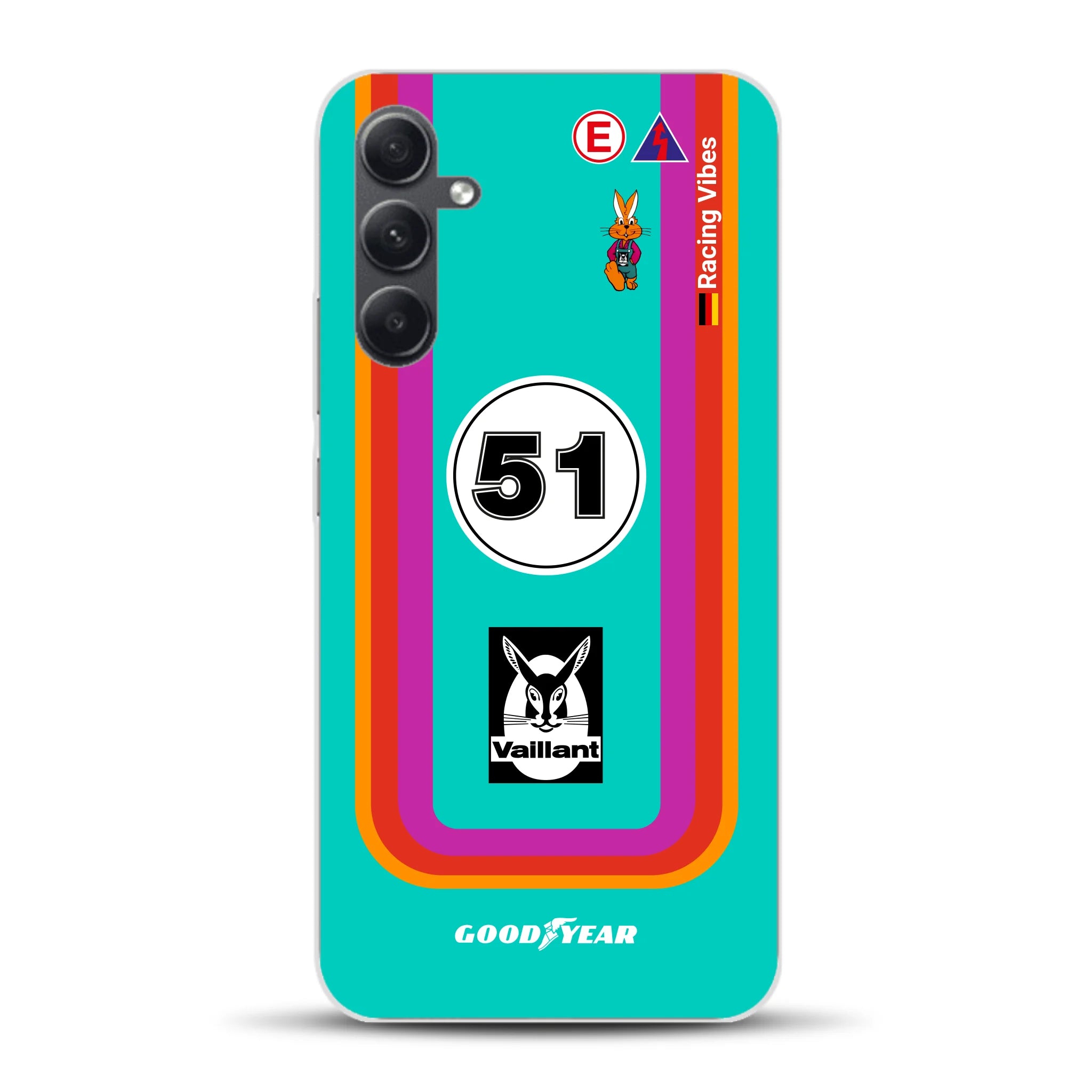 Porsche 935 K3 Vaillant Kremer Racing 1977 Livery - Custodia per cellulare personalizzata per Samsung