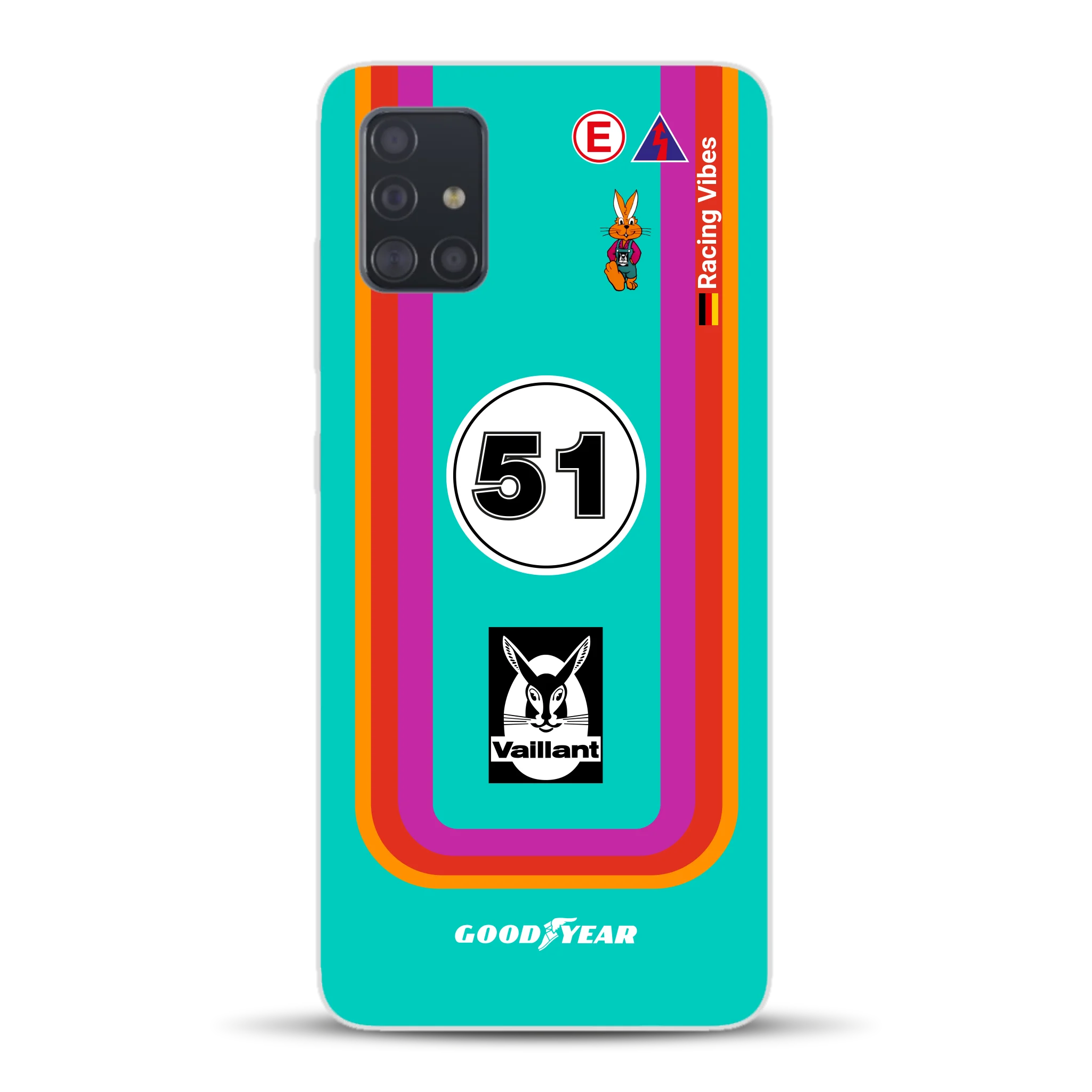 Porsche 935 K3 Vaillant Kremer Racing 1977 Livery - Custodia per cellulare personalizzata per Samsung