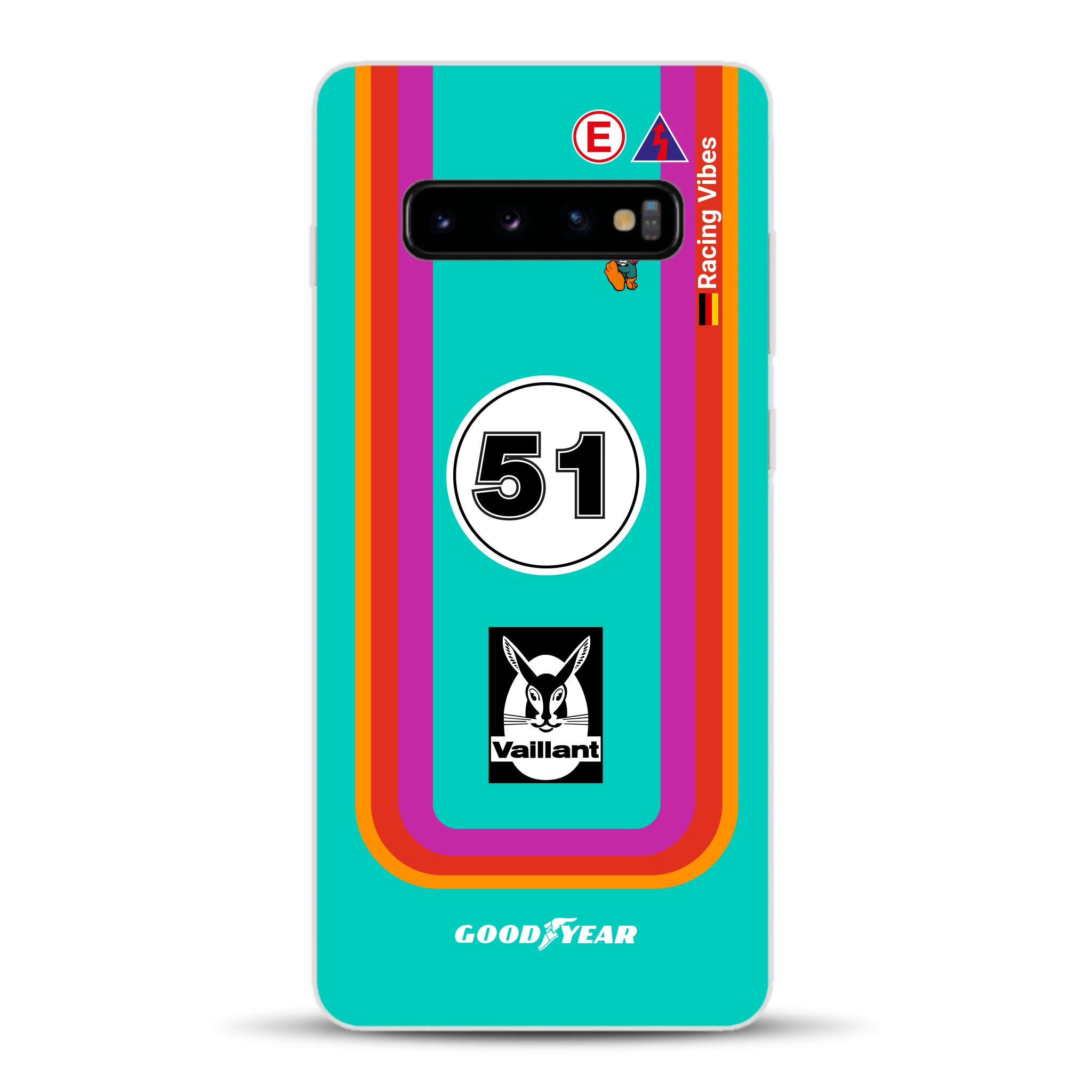 Porsche 935 K3 Vaillant Kremer Racing 1977 Livery - Custodia per cellulare personalizzata per Samsung