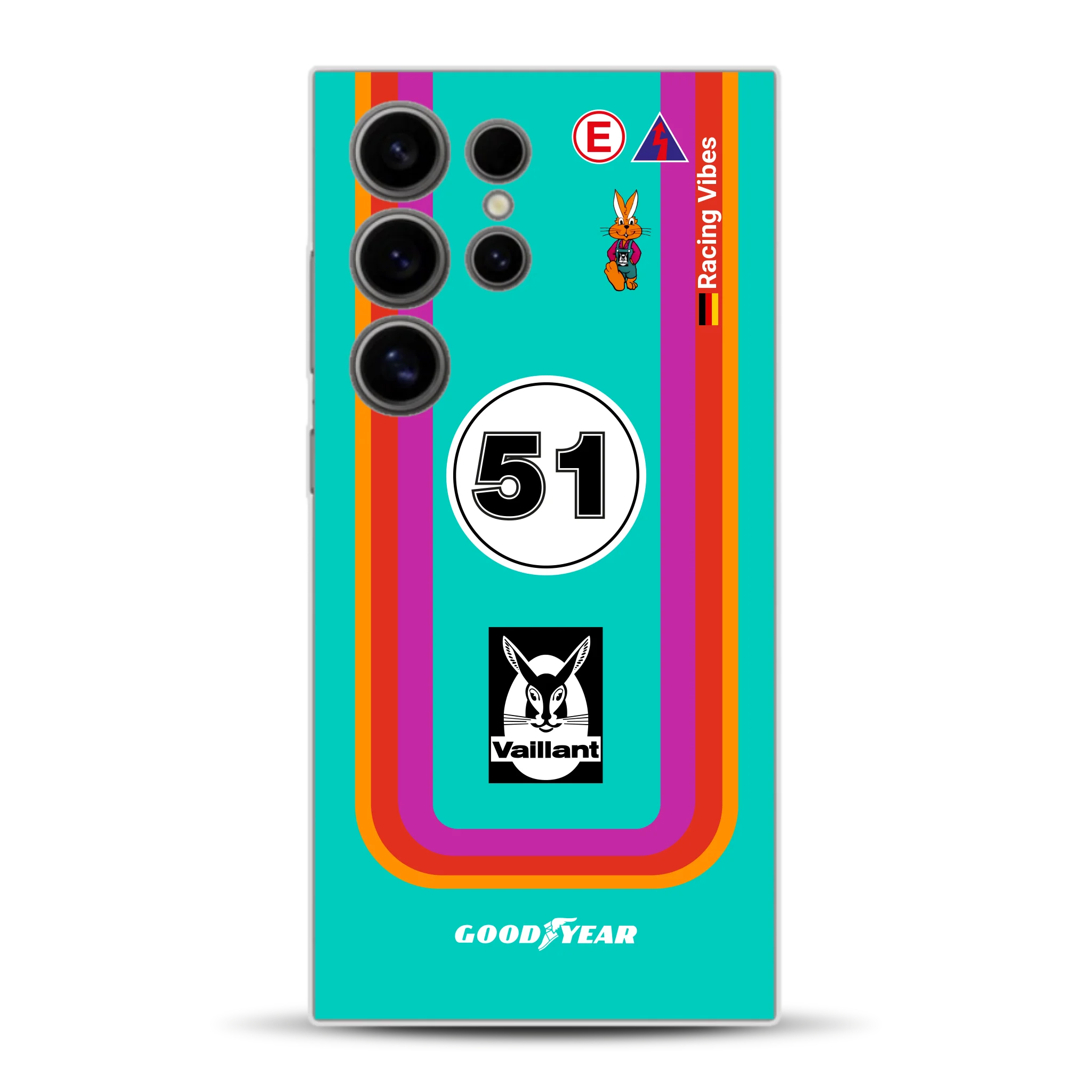 Porsche 935 K3 Vaillant Kremer Racing 1977 Livery - Custodia per cellulare personalizzata per Samsung