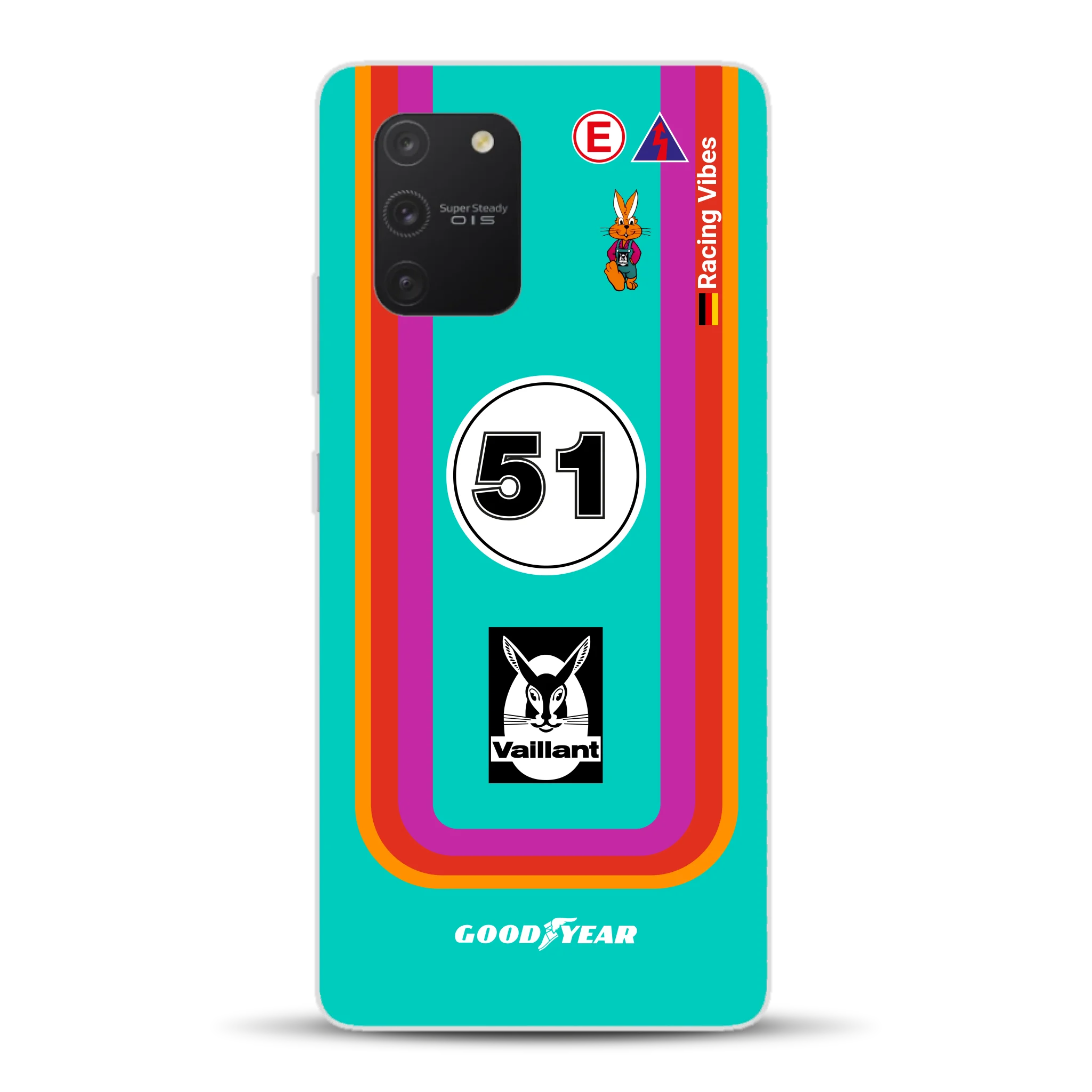 Porsche 935 K3 Vaillant Kremer Racing 1977 Livery - Custodia per cellulare personalizzata per Samsung
