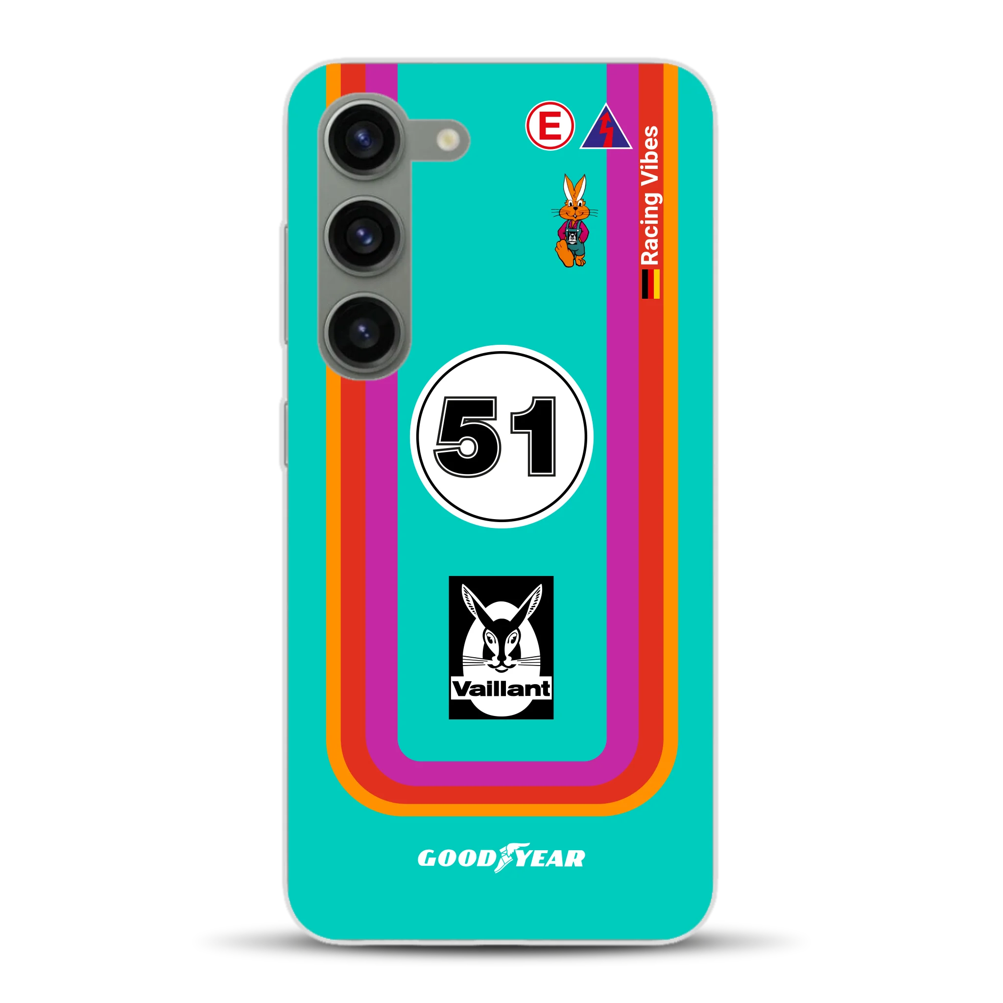 Porsche 935 K3 Vaillant Kremer Racing 1977 Livery - Custodia per cellulare personalizzata per Samsung