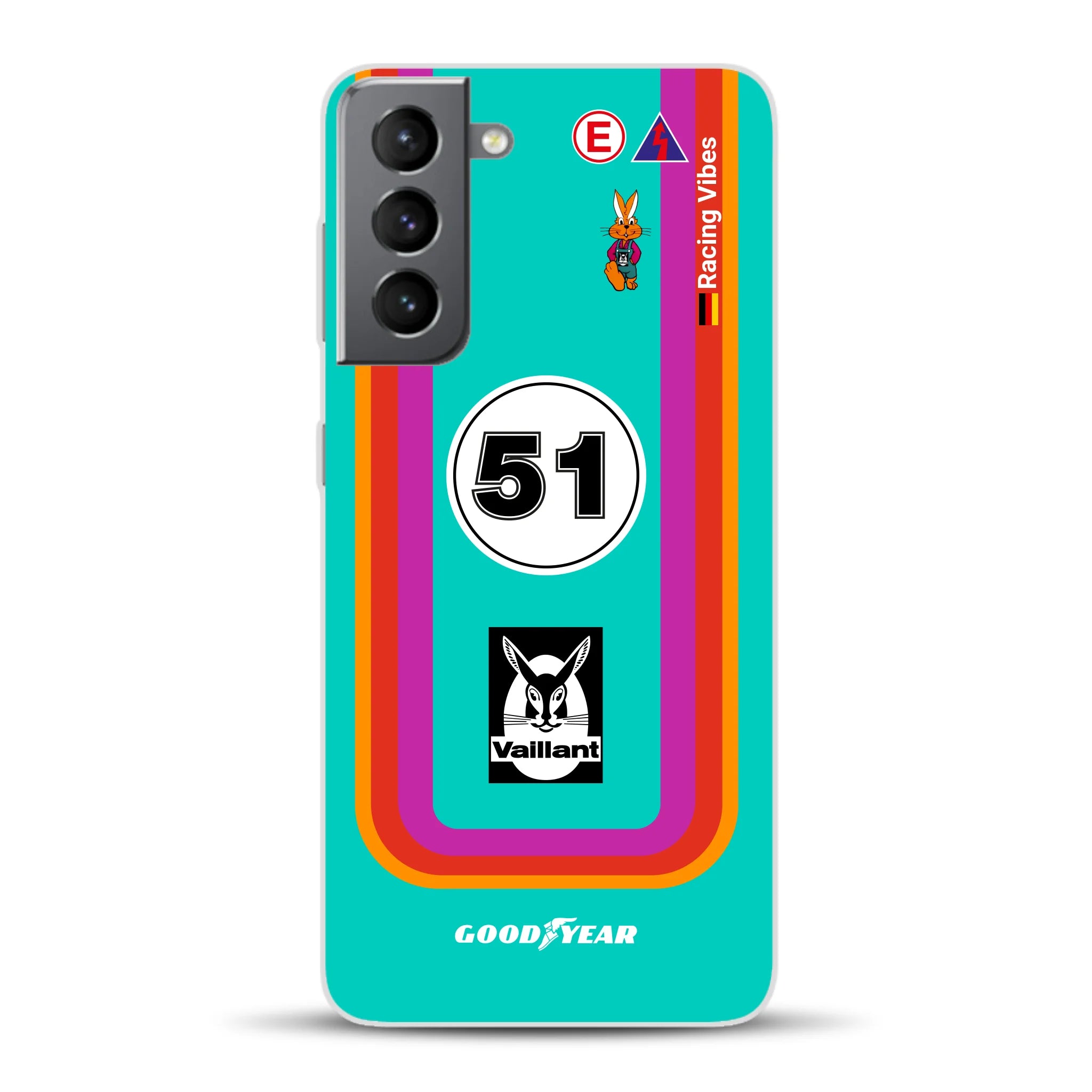 Porsche 935 K3 Vaillant Kremer Racing 1977 Livery - Custodia per cellulare personalizzata per Samsung