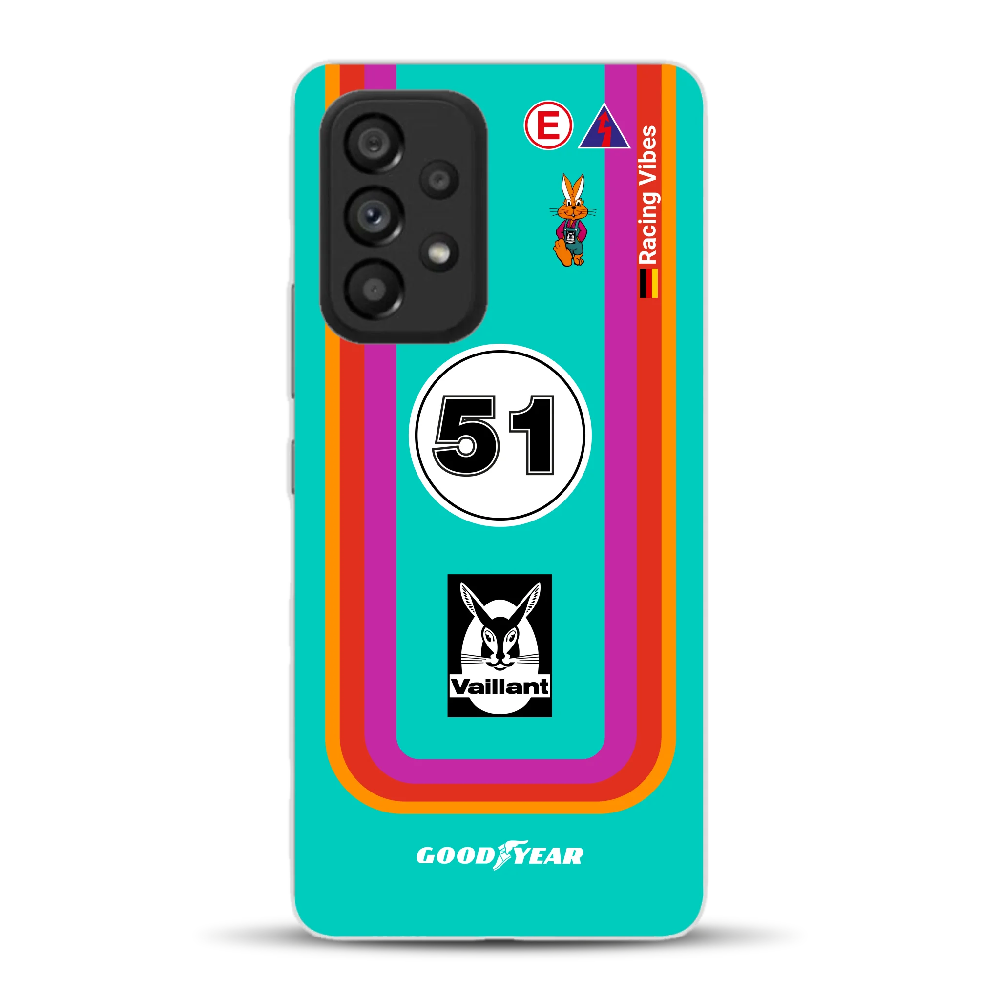 Porsche 935 K3 Vaillant Kremer Racing 1977 Livery - Custodia per cellulare personalizzata per Samsung
