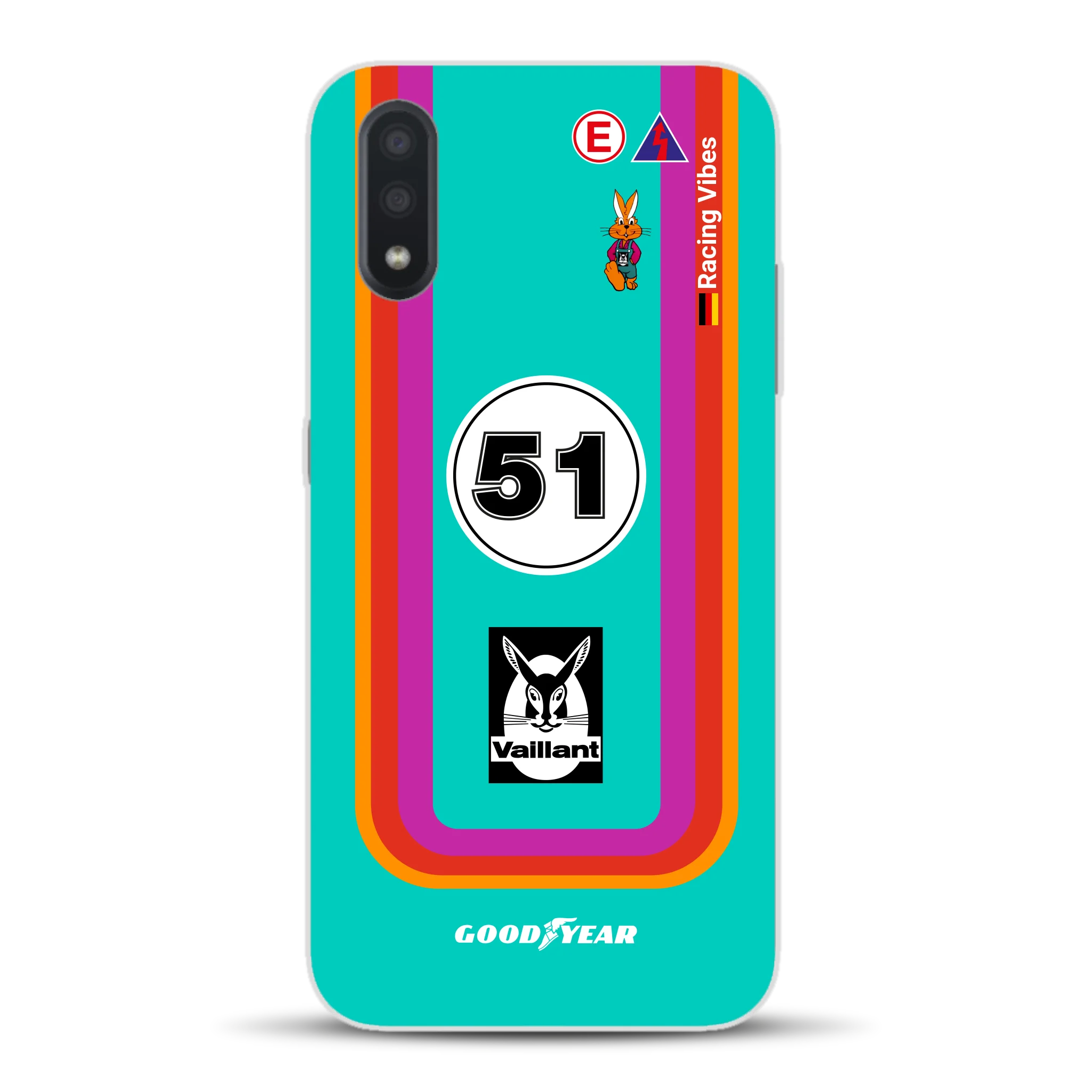 Porsche 935 K3 Vaillant Kremer Racing 1977 Livery - Housse de téléphone portable personnalisée pour Samsung