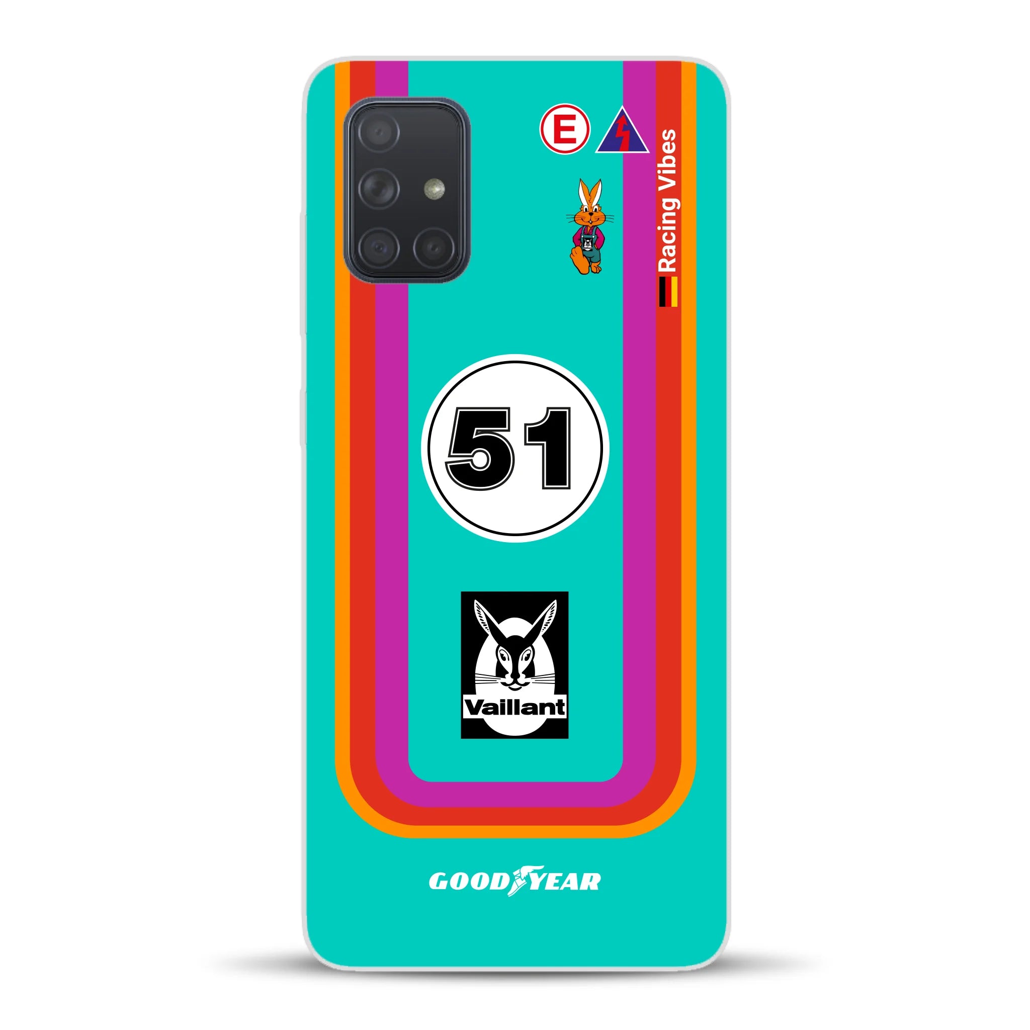 Porsche 935 K3 Vaillant Kremer Racing 1977 Livery - Custodia per cellulare personalizzata per Samsung