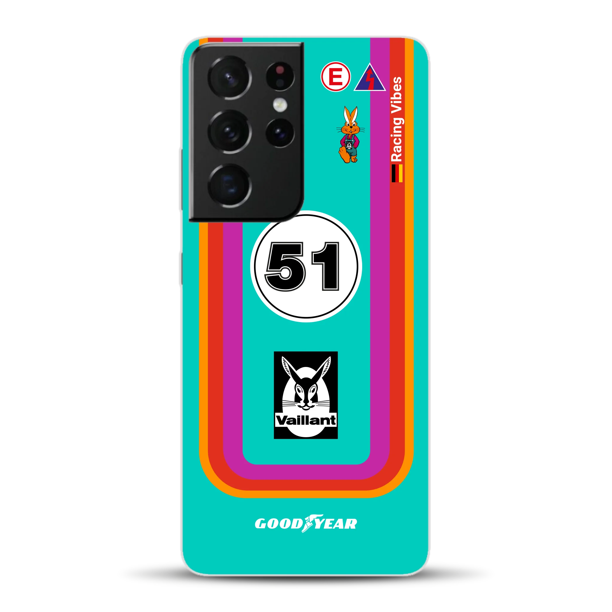 Porsche 935 K3 Vaillant Kremer Racing 1977 Livery - Custodia per cellulare personalizzata per Samsung
