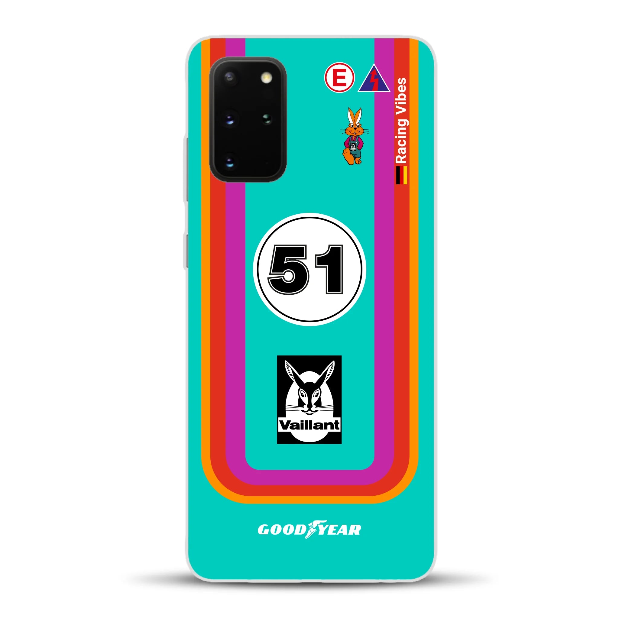 Porsche 935 K3 Vaillant Kremer Racing 1977 Livery - Custodia per cellulare personalizzata per Samsung