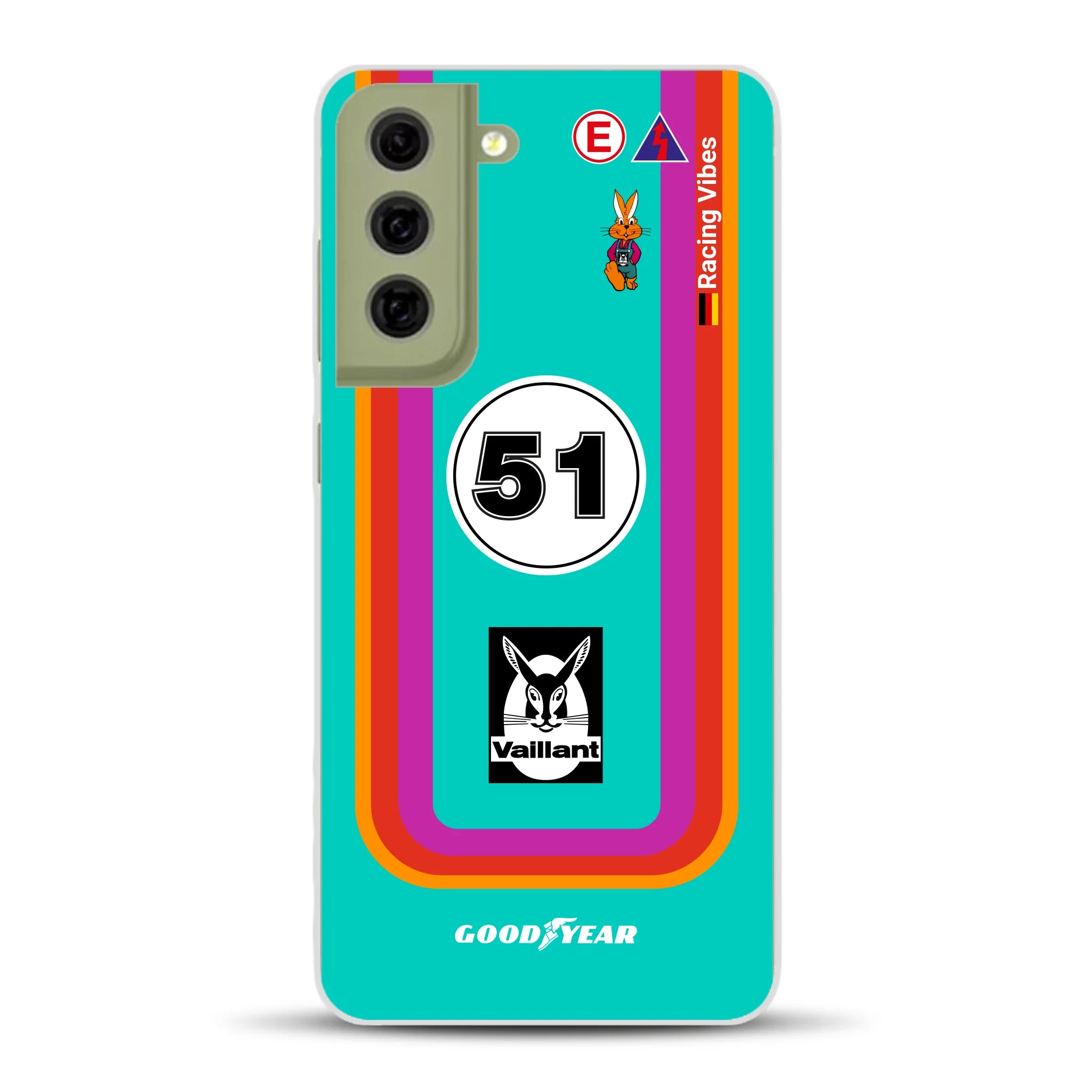 Porsche 935 K3 Vaillant Kremer Racing 1977 Livery - Custodia per cellulare personalizzata per Samsung