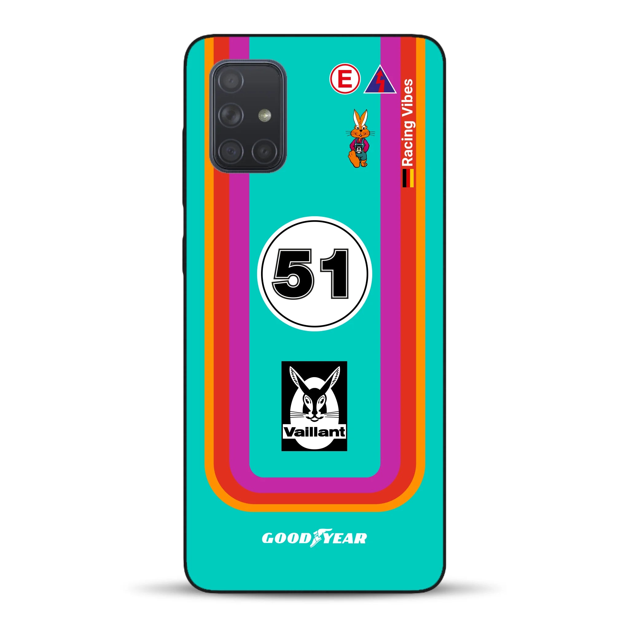 Porsche 935 K3 Vaillant Kremer Racing 1977 Livery - Custodia per cellulare personalizzata per Samsung