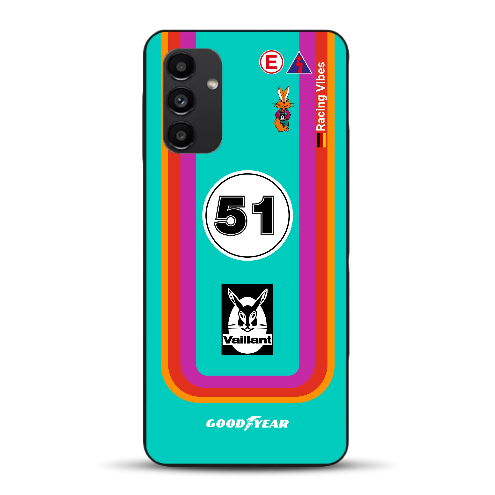 Porsche 935 K3 Vaillant Kremer Racing 1977 Livery - Custodia per cellulare personalizzata per Samsung
